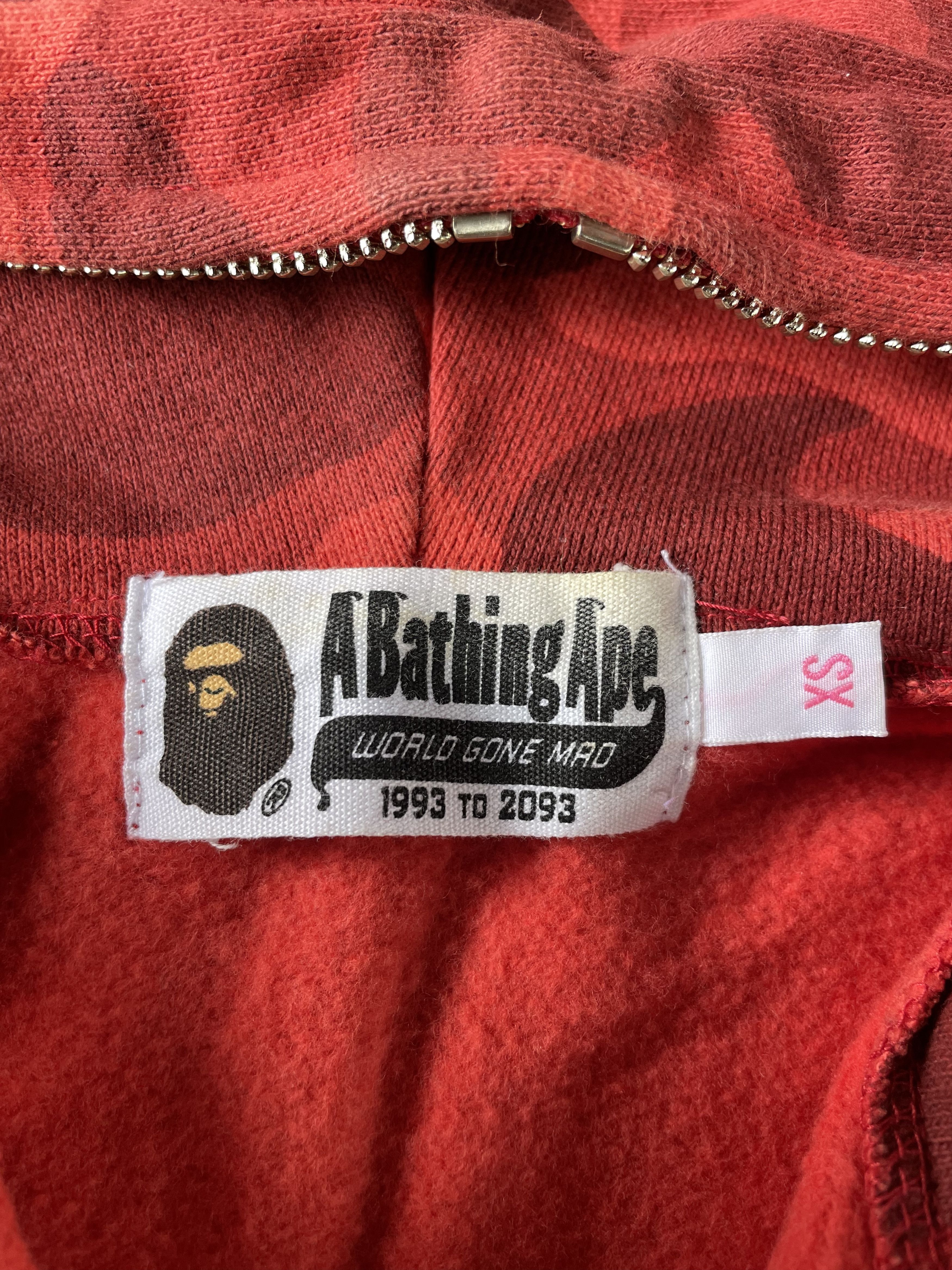 Bape Bape Red Camo Fullzip Hoodie Size XS / US 0-2 / IT 36-38 - 10 Thumbnail