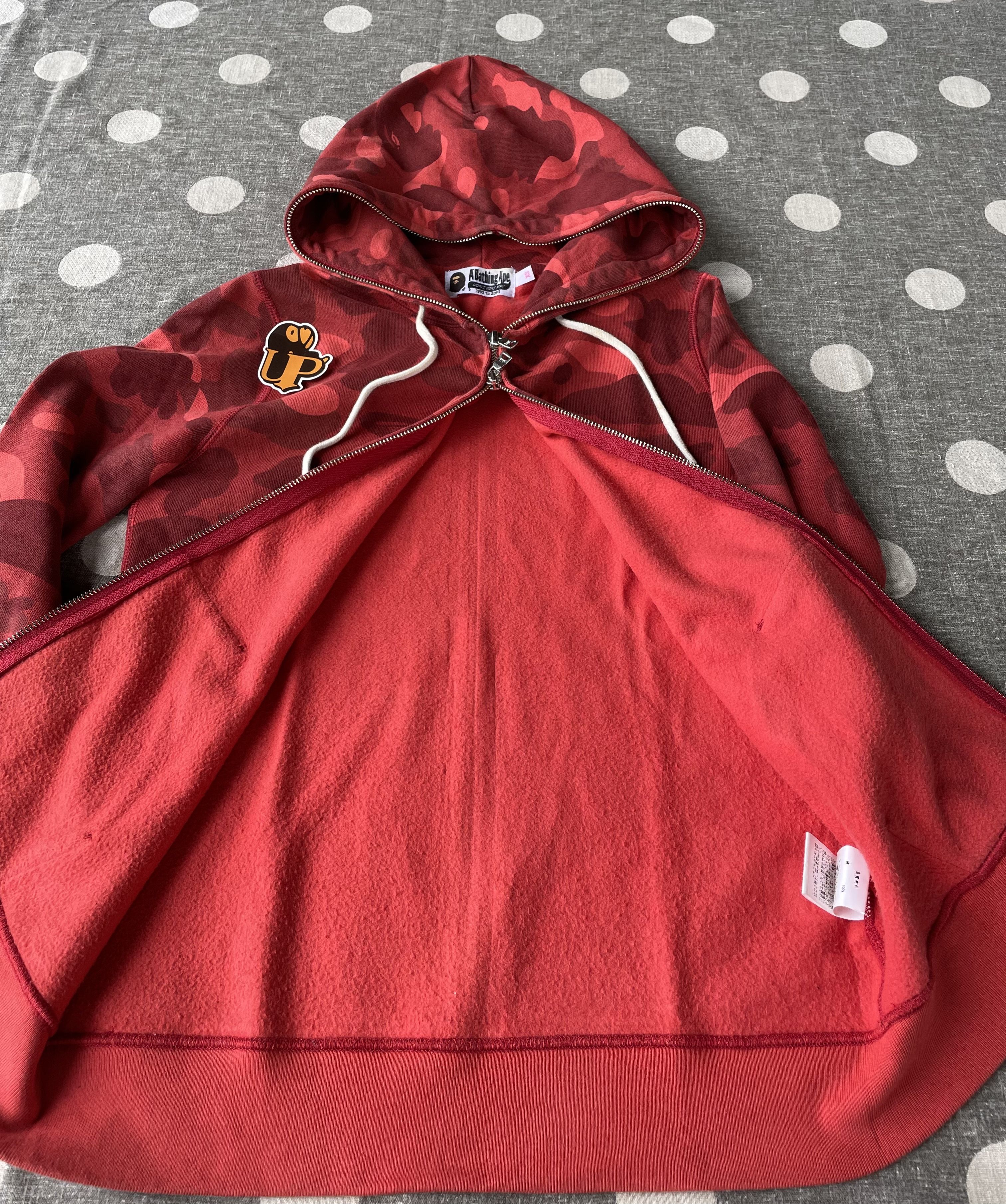 Bape Bape Red Camo Fullzip Hoodie Size XS / US 0-2 / IT 36-38 - 5 Thumbnail