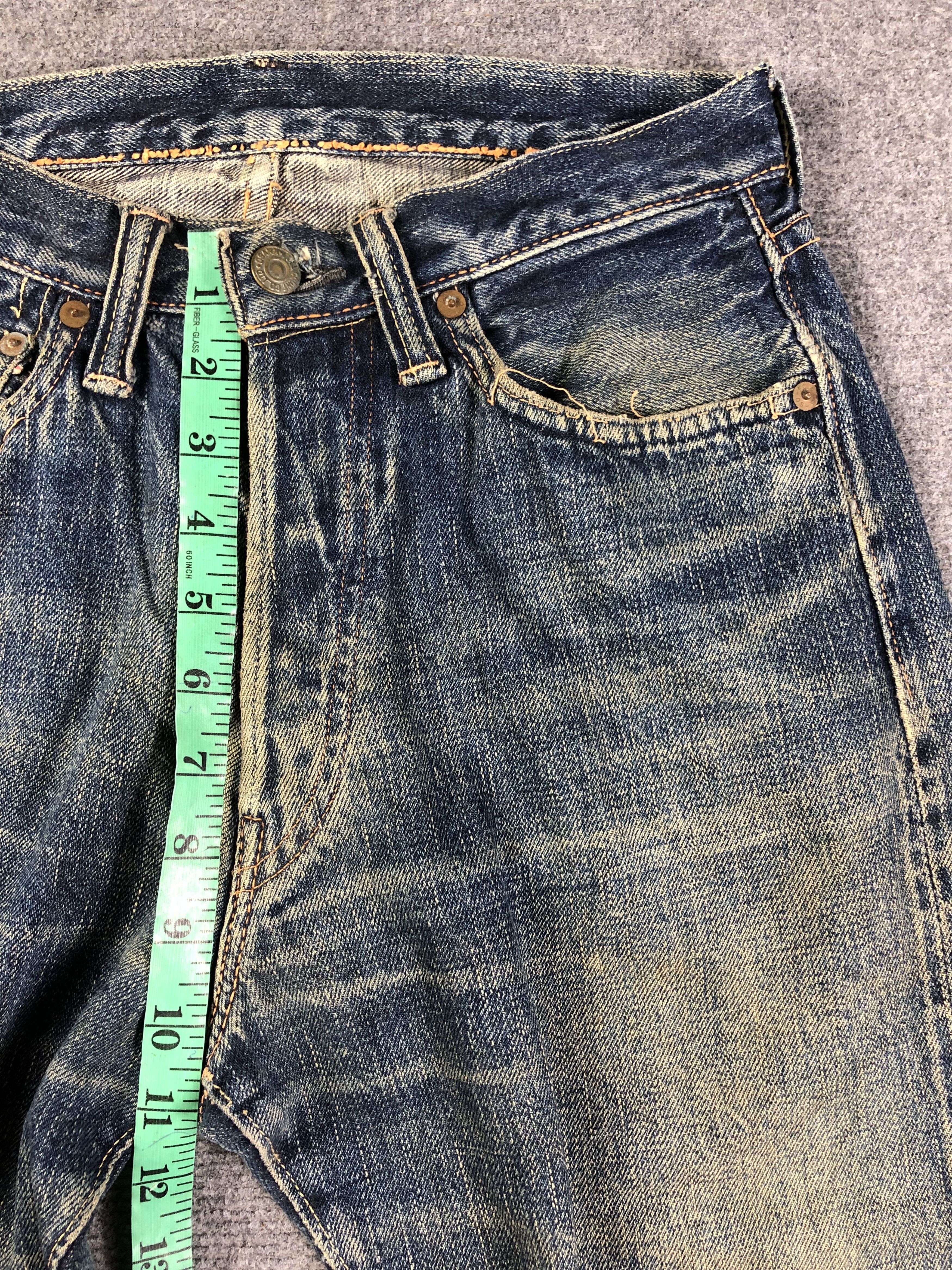 Full Count & Co. Wash Blue Full Count Selvedge Jeans 28x30 Size US 28 / EU 44 - 8 Thumbnail