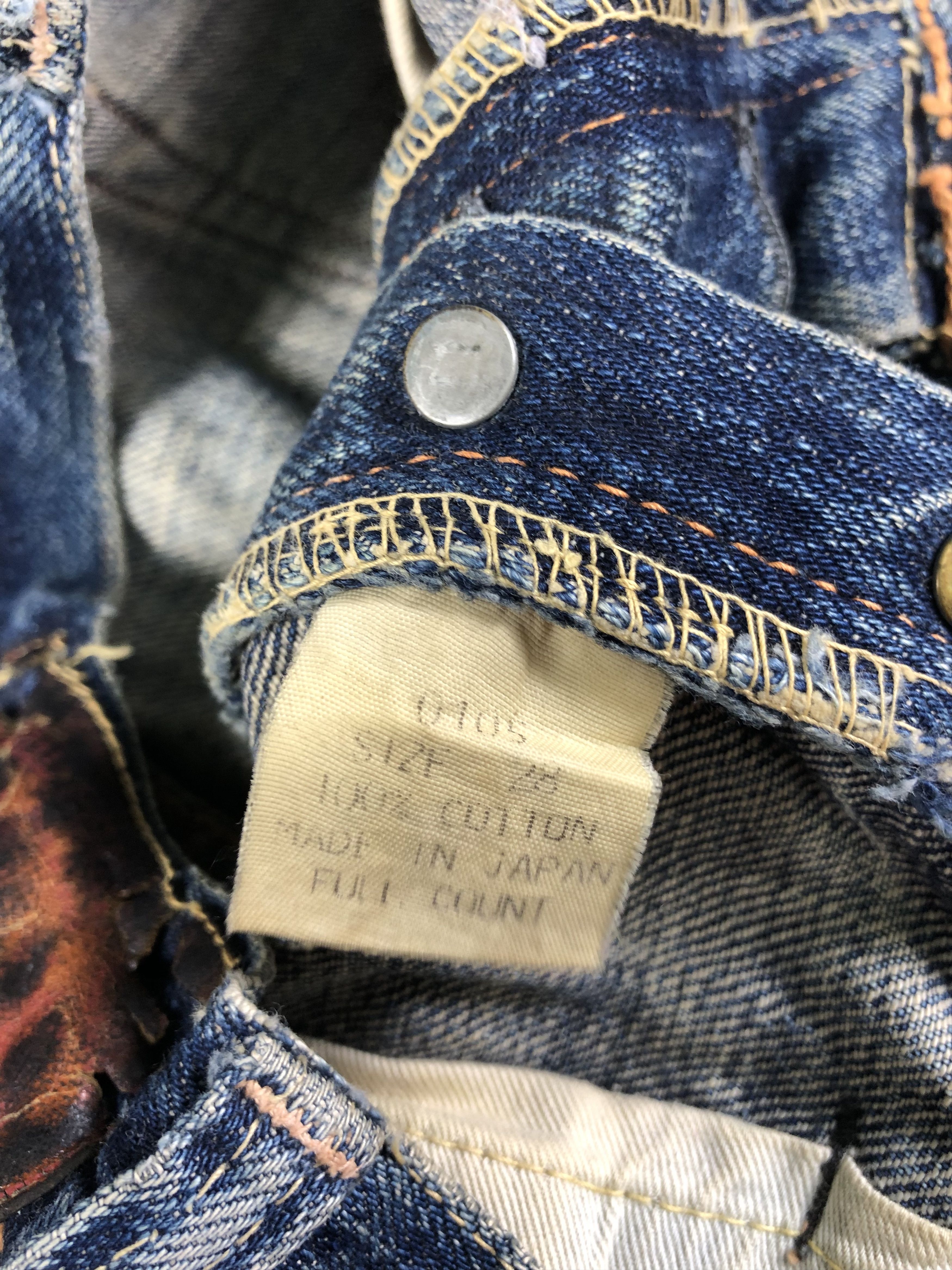 Full Count & Co. Wash Blue Full Count Selvedge Jeans 28x30 Size US 28 / EU 44 - 5 Thumbnail