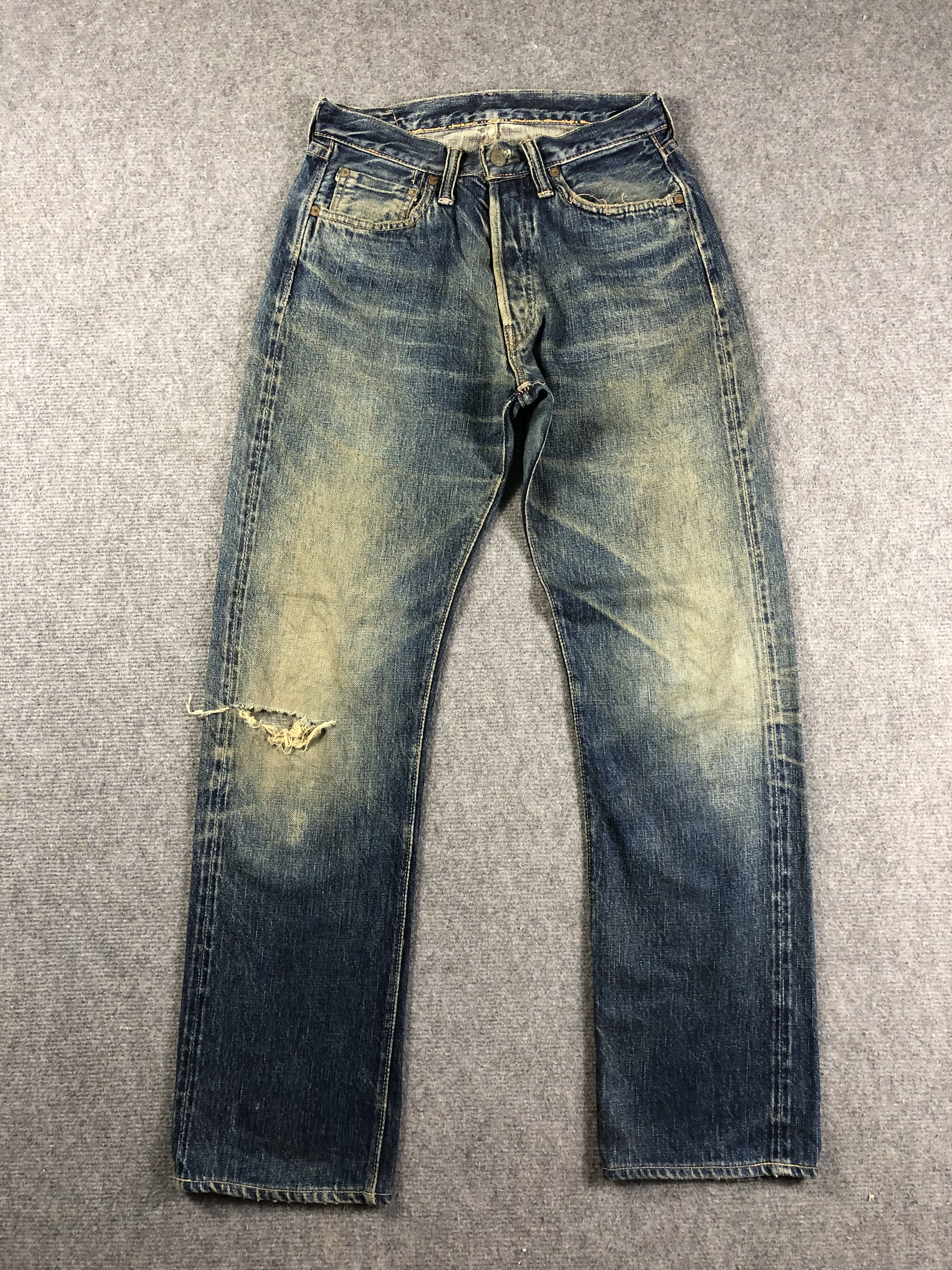 Wash Blue Full Count Selvedge Jeans 28x30