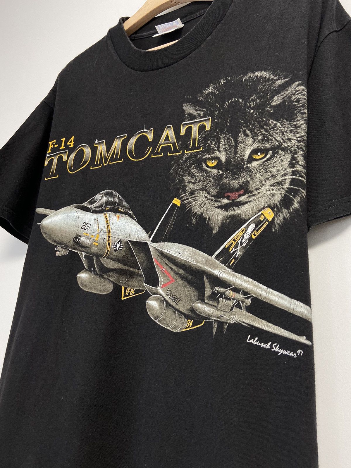 Band Tees × Vintage Vintage Shirt Tomcat F-14 Size US L / EU 52-54 / 3 - 7 Thumbnail