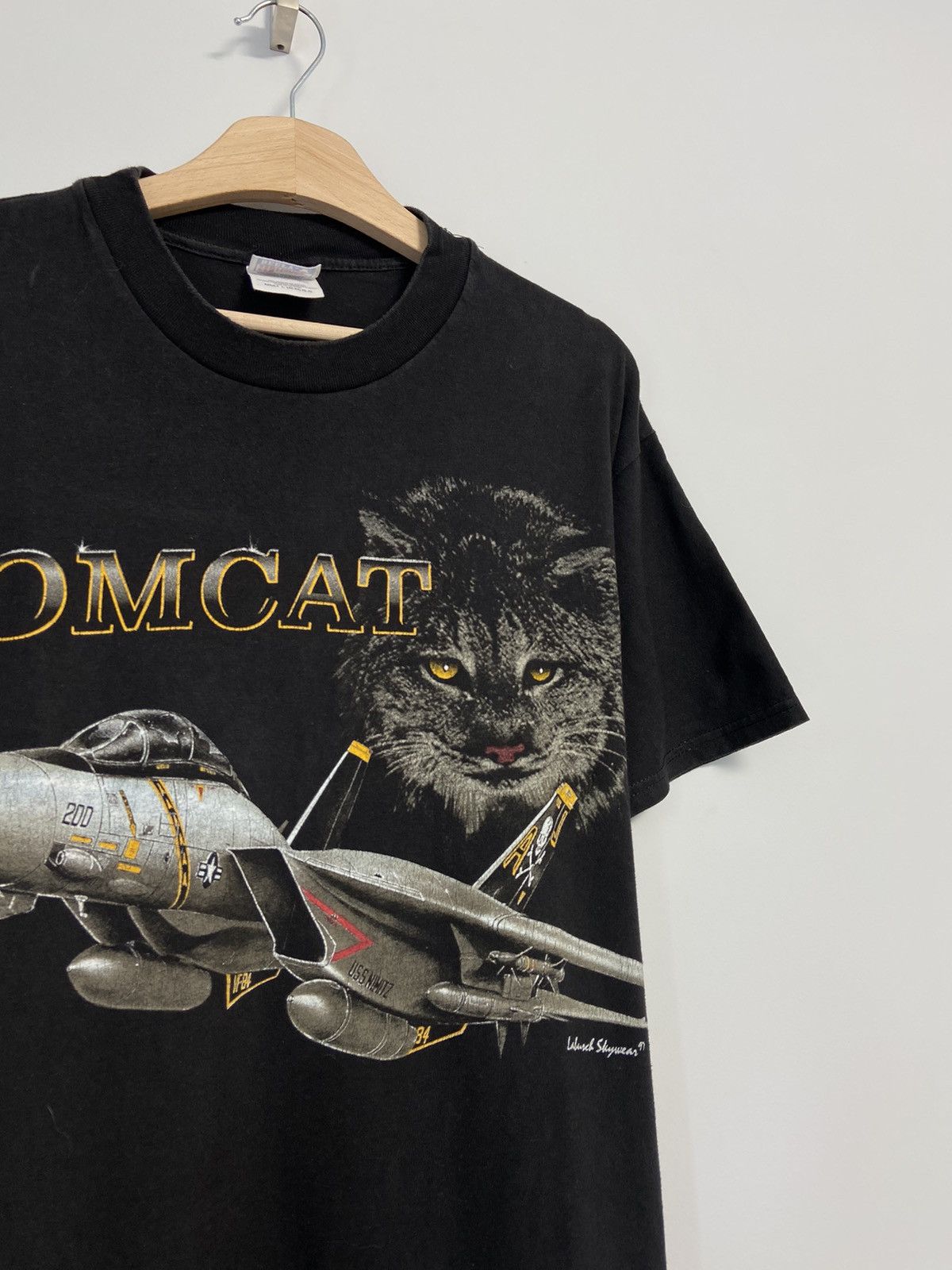 Band Tees × Vintage Vintage Shirt Tomcat F-14 Size US L / EU 52-54 / 3 - 3 Thumbnail
