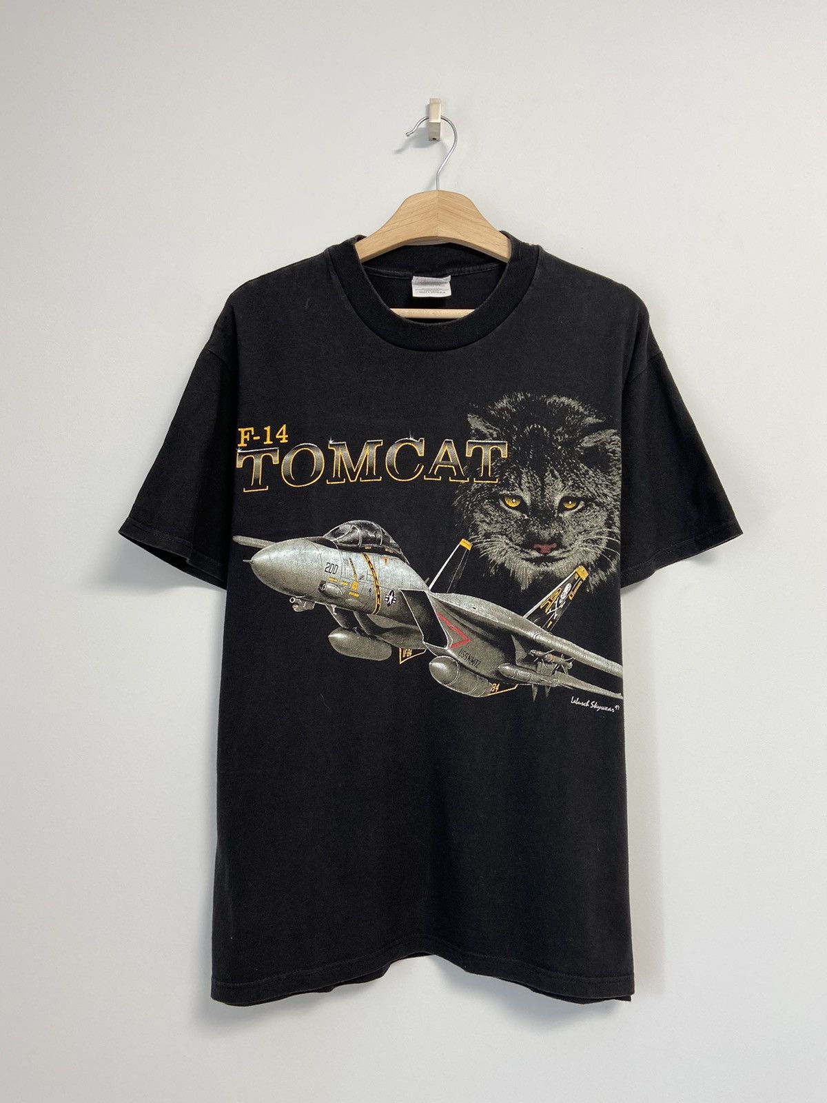 Band Tees × Vintage Vintage Shirt Tomcat F-14 Size US L / EU 52-54 / 3 - 1 Thumbnail