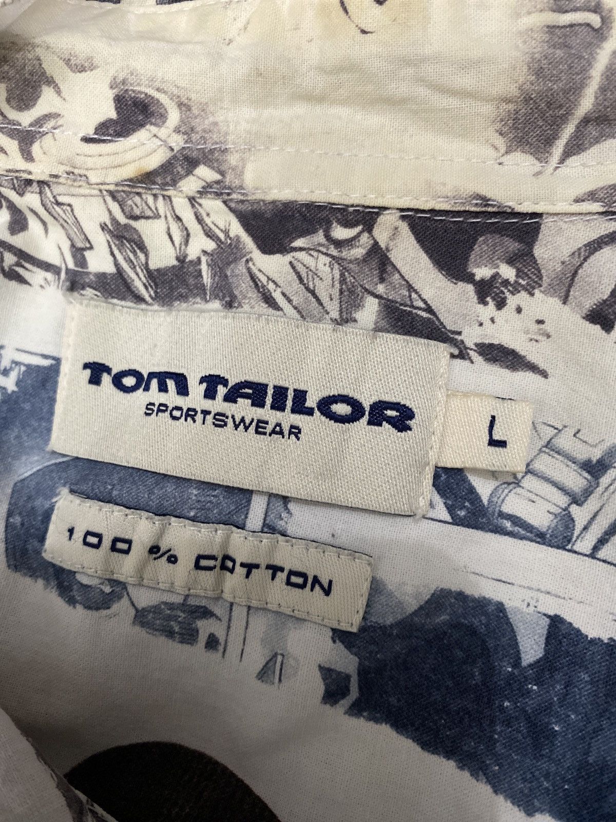 Tom Tailor TOM TAILOR & MARVEL COMIC OVER PRINTED SHIRT GK171 Size US L / EU 52-54 / 3 - 7 Thumbnail