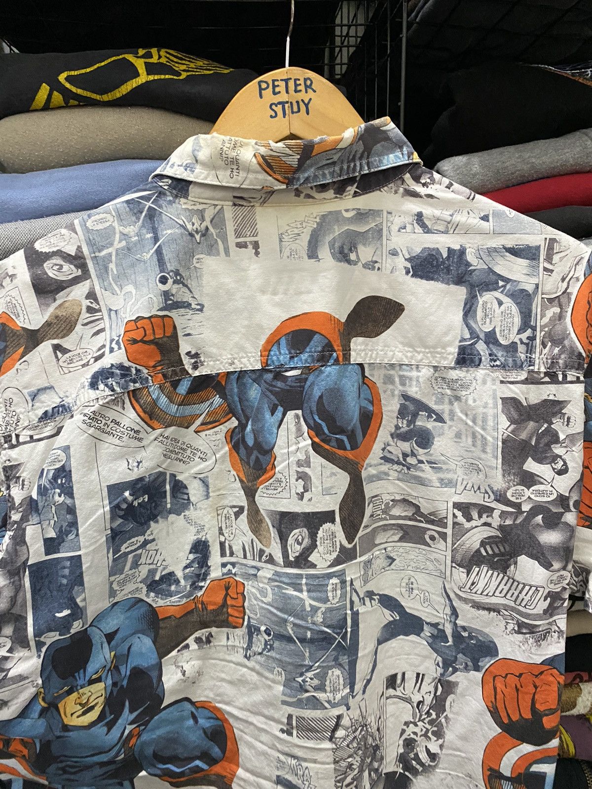 Tom Tailor TOM TAILOR & MARVEL COMIC OVER PRINTED SHIRT GK171 Size US L / EU 52-54 / 3 - 5 Thumbnail