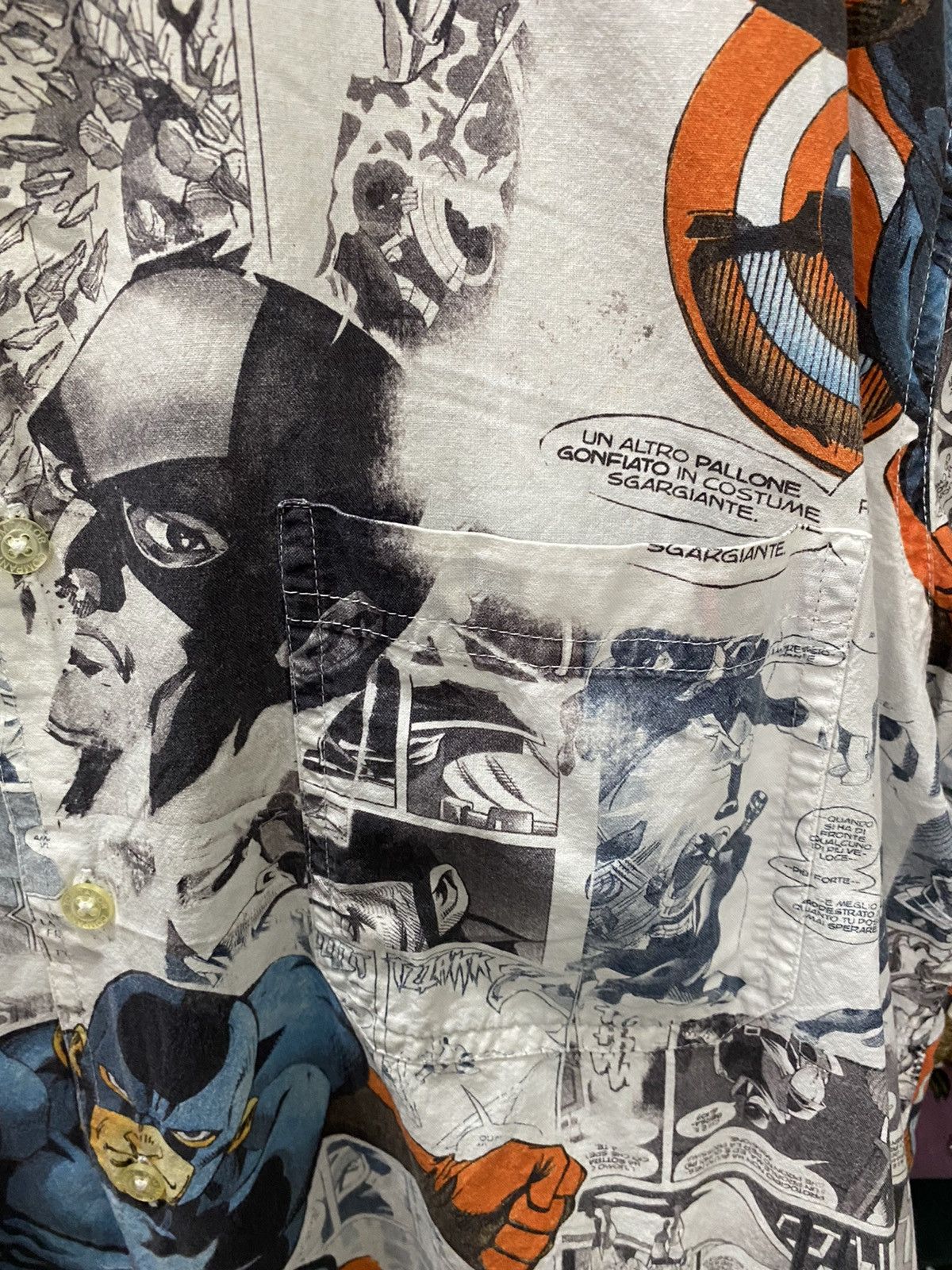 Tom Tailor TOM TAILOR & MARVEL COMIC OVER PRINTED SHIRT GK171 Size US L / EU 52-54 / 3 - 6 Thumbnail