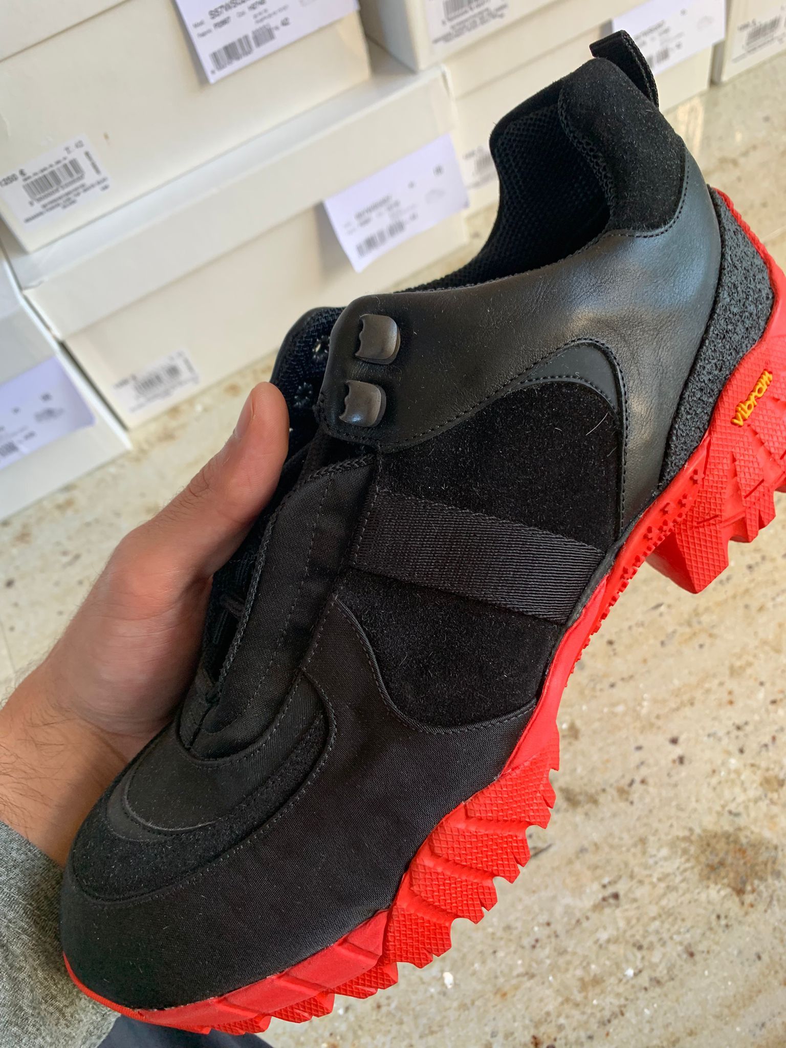 Alyx Vibram Sole Hiking Boots in Black With Red Sole Size US 7 / EU 40 - 8 Thumbnail