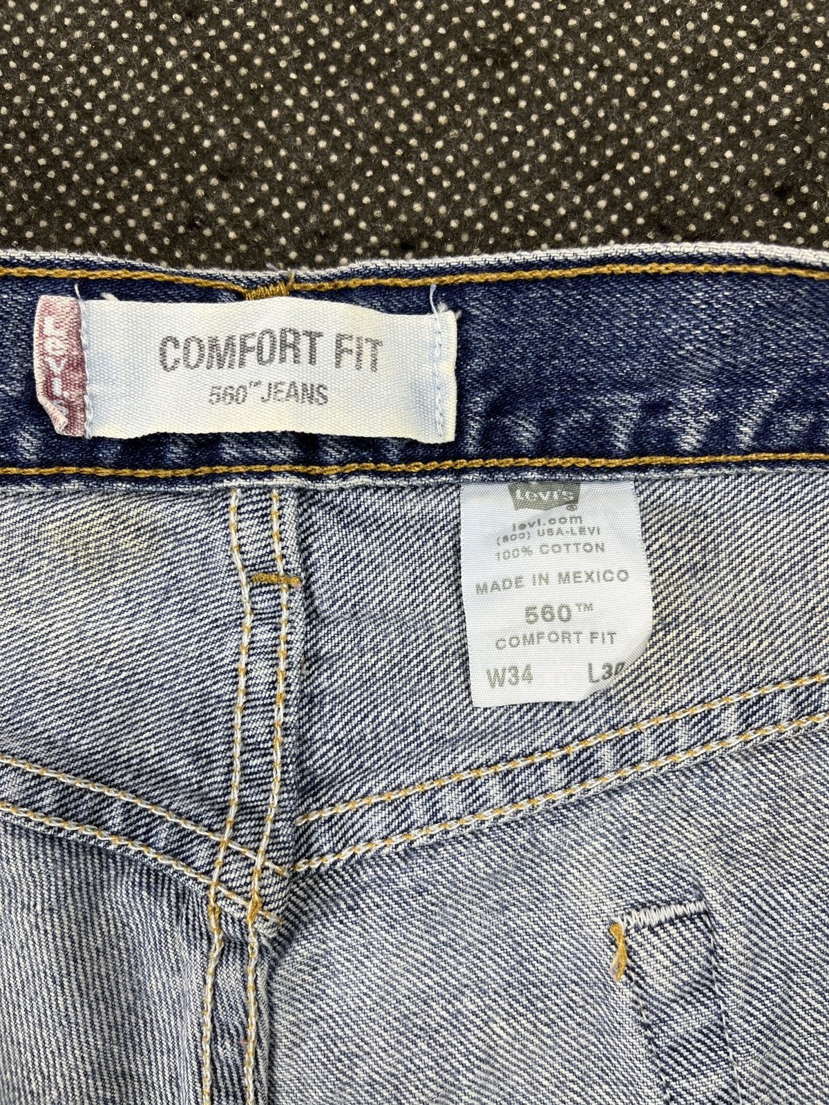 Levi's Vintage Levis 560 Dirty Wash Jeans - J693 Size US 34 / EU 50 - 9 Thumbnail