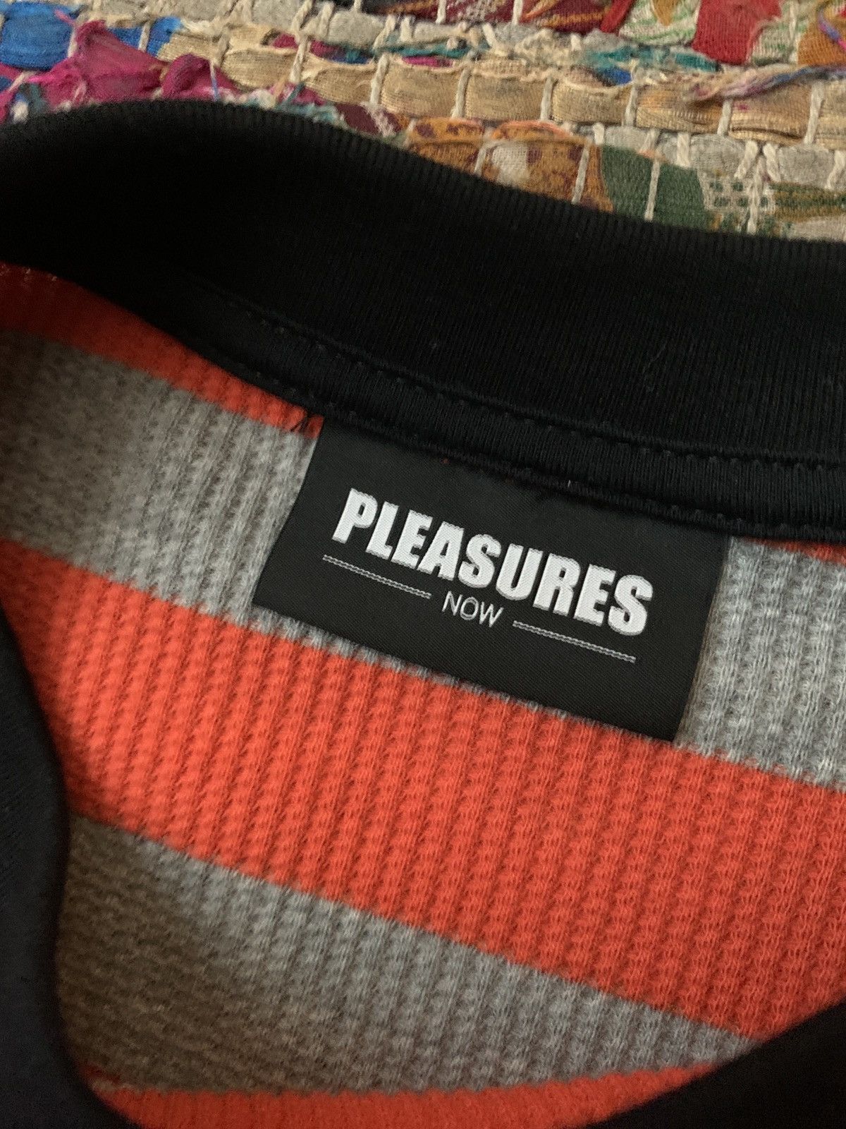 Pleasures Pleasures Striped Thermal Longsleeve Size US L / EU 52-54 / 3 - 3 Thumbnail