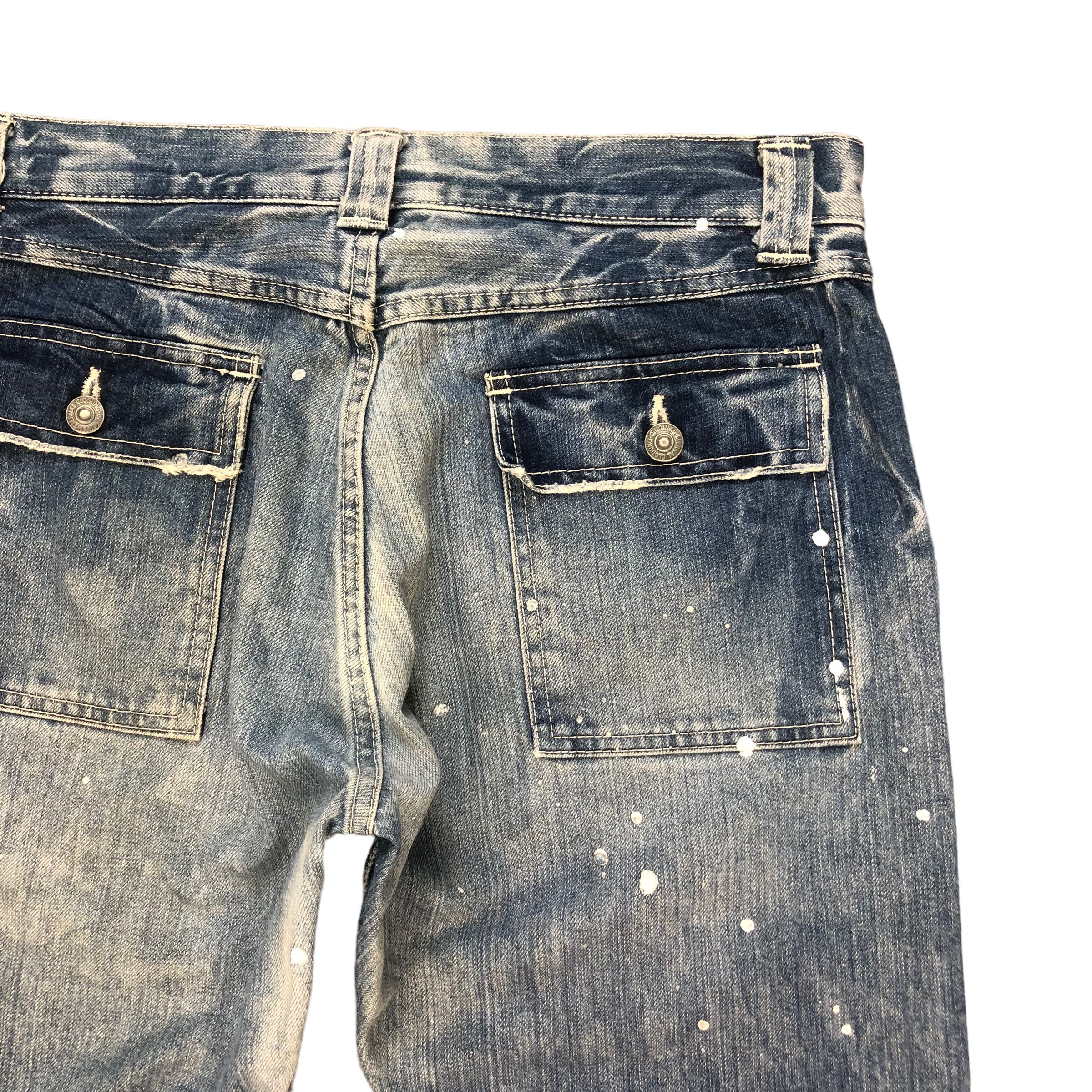Eternal VINTAGE ETERNAL PAINT SPLATTERS SELVEDGE DENIM #6128-220 Size US 31 - 15 Thumbnail
