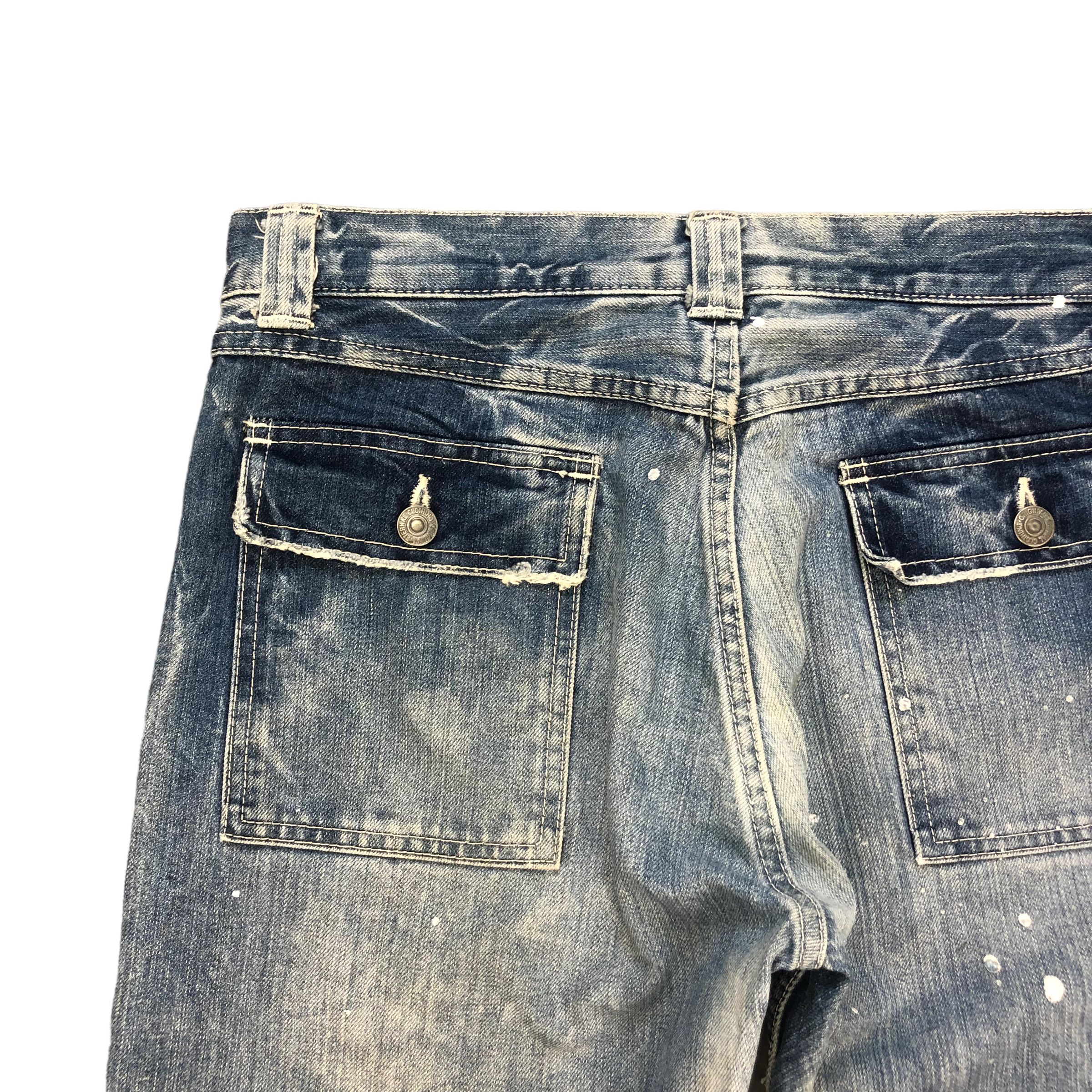 Eternal VINTAGE ETERNAL PAINT SPLATTERS SELVEDGE DENIM #6128-220 Size US 31 - 14 Thumbnail