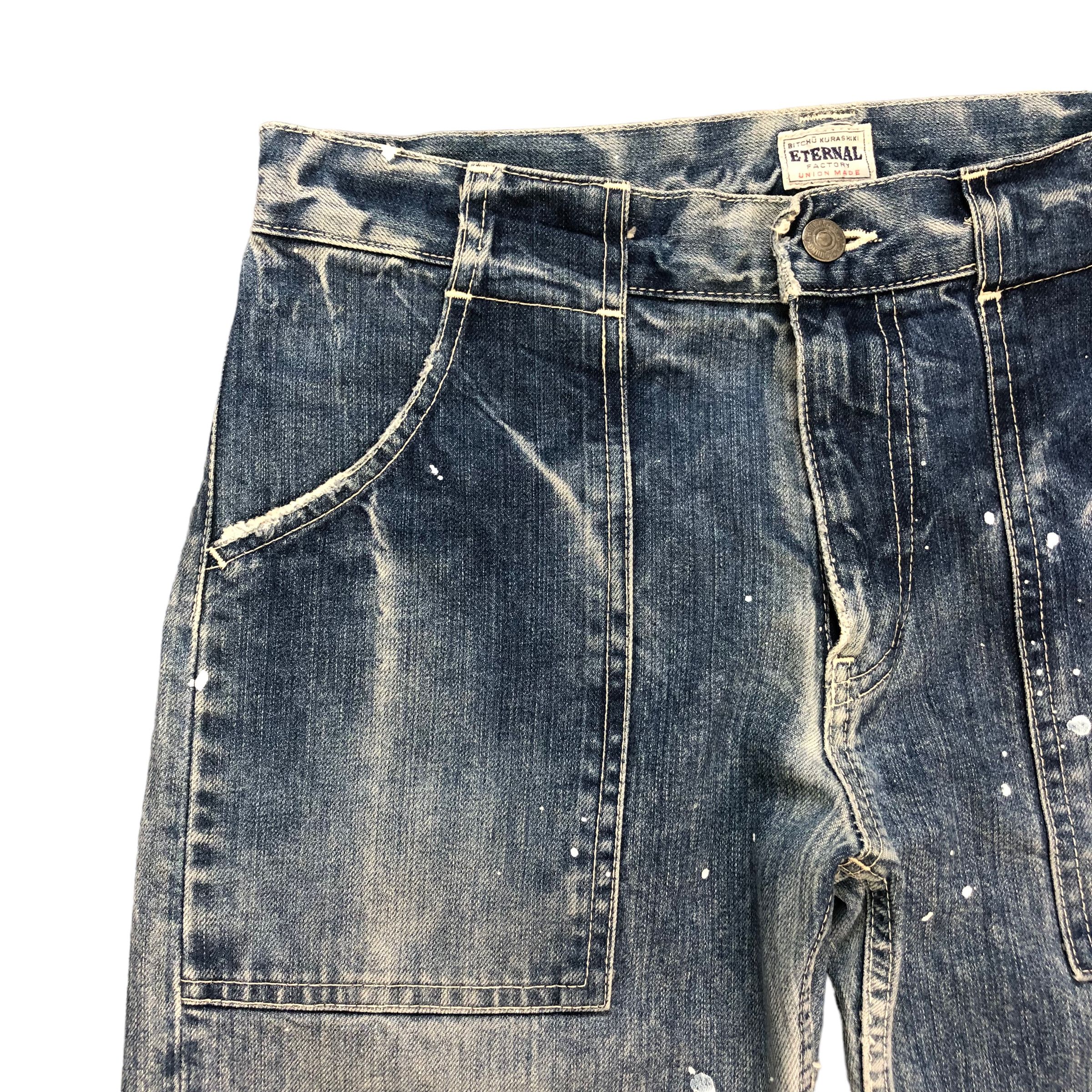 Eternal VINTAGE ETERNAL PAINT SPLATTERS SELVEDGE DENIM #6128-220 Size US 31 - 3 Thumbnail
