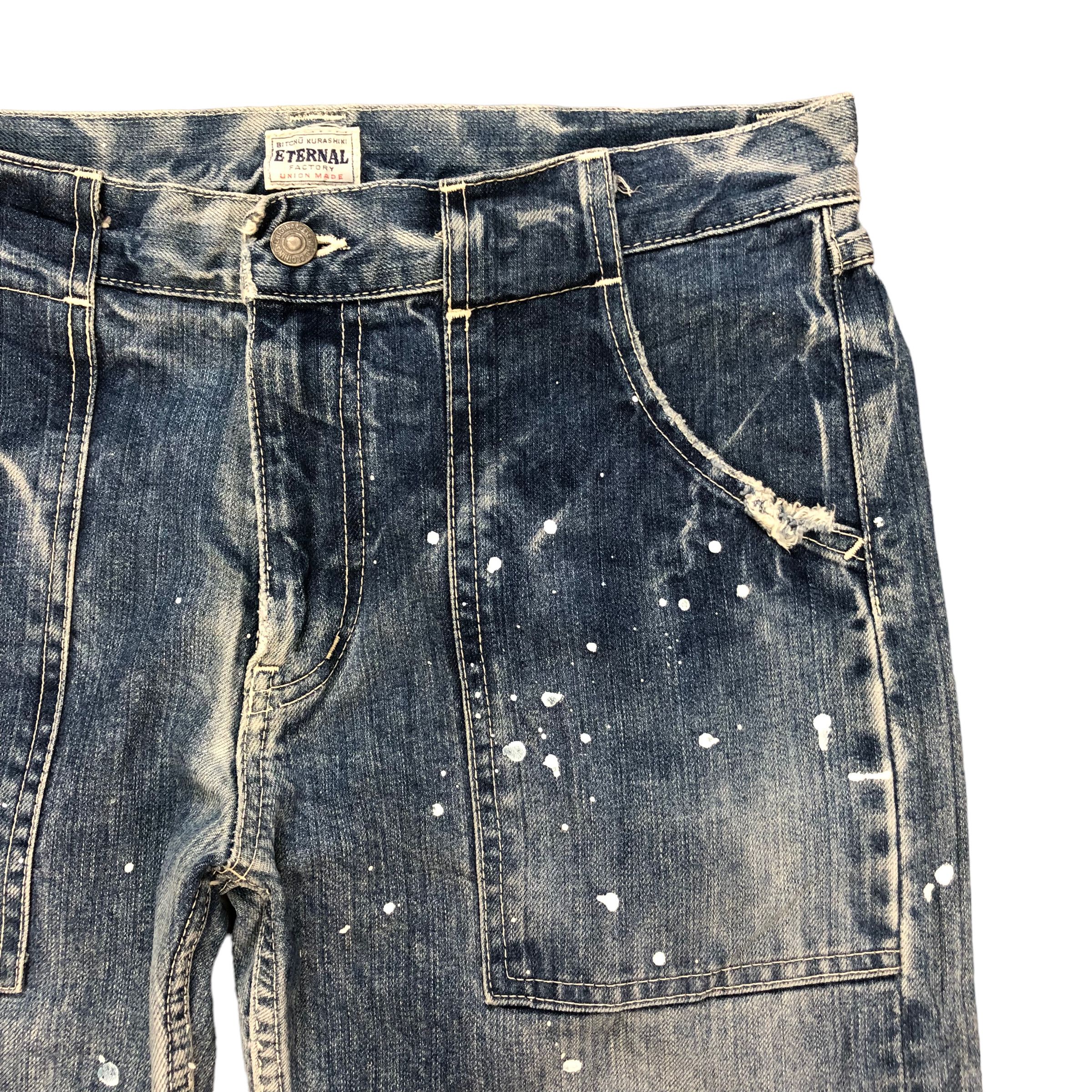 Eternal VINTAGE ETERNAL PAINT SPLATTERS SELVEDGE DENIM #6128-220 Size US 31 - 4 Thumbnail