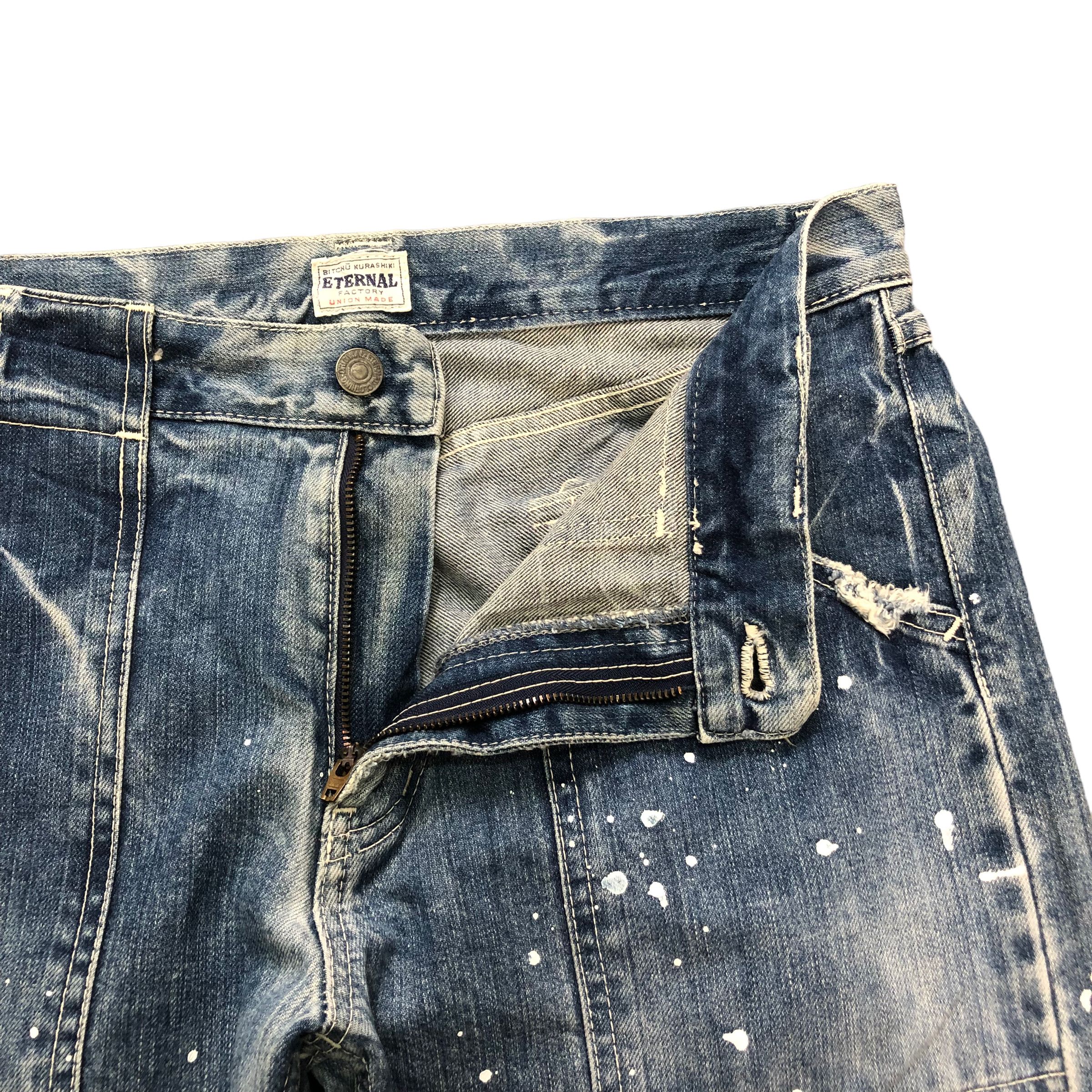 Eternal VINTAGE ETERNAL PAINT SPLATTERS SELVEDGE DENIM #6128-220 Size US 31 - 6 Thumbnail