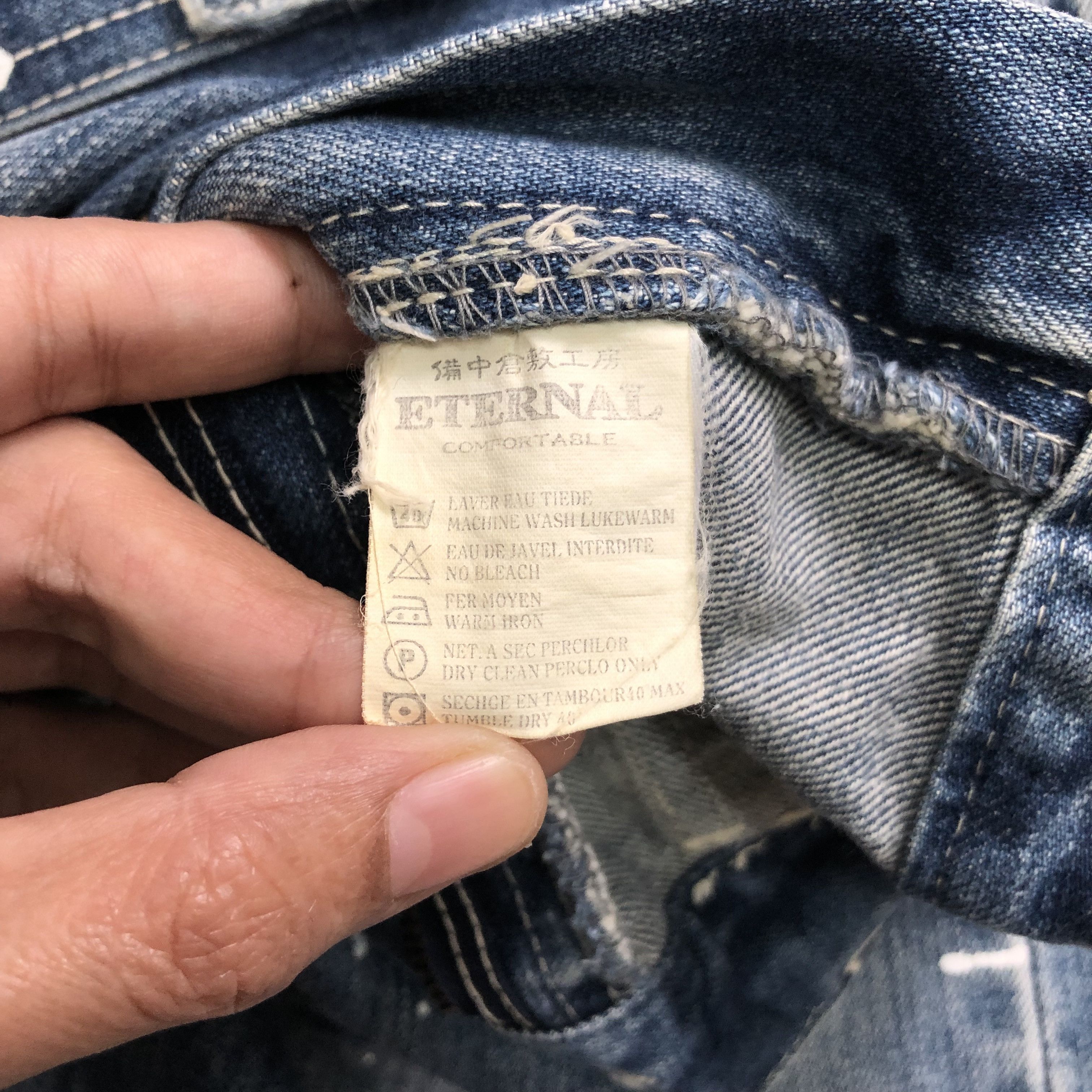Eternal VINTAGE ETERNAL PAINT SPLATTERS SELVEDGE DENIM #6128-220 Size US 31 - 11 Thumbnail