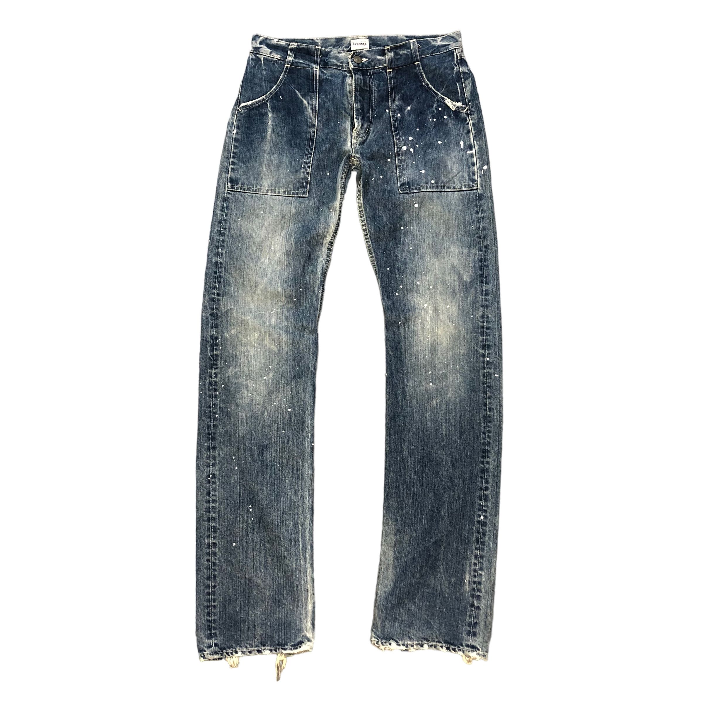 VINTAGE ETERNAL PAINT SPLATTERS SELVEDGE DENIM #6128-220