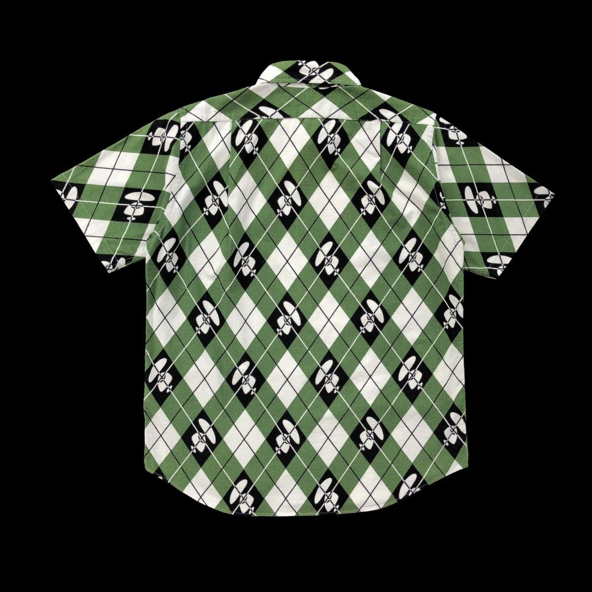 Bape Argyle S/S Button Up Shirt Size US M / EU 48-50 / 2 - 7 Thumbnail