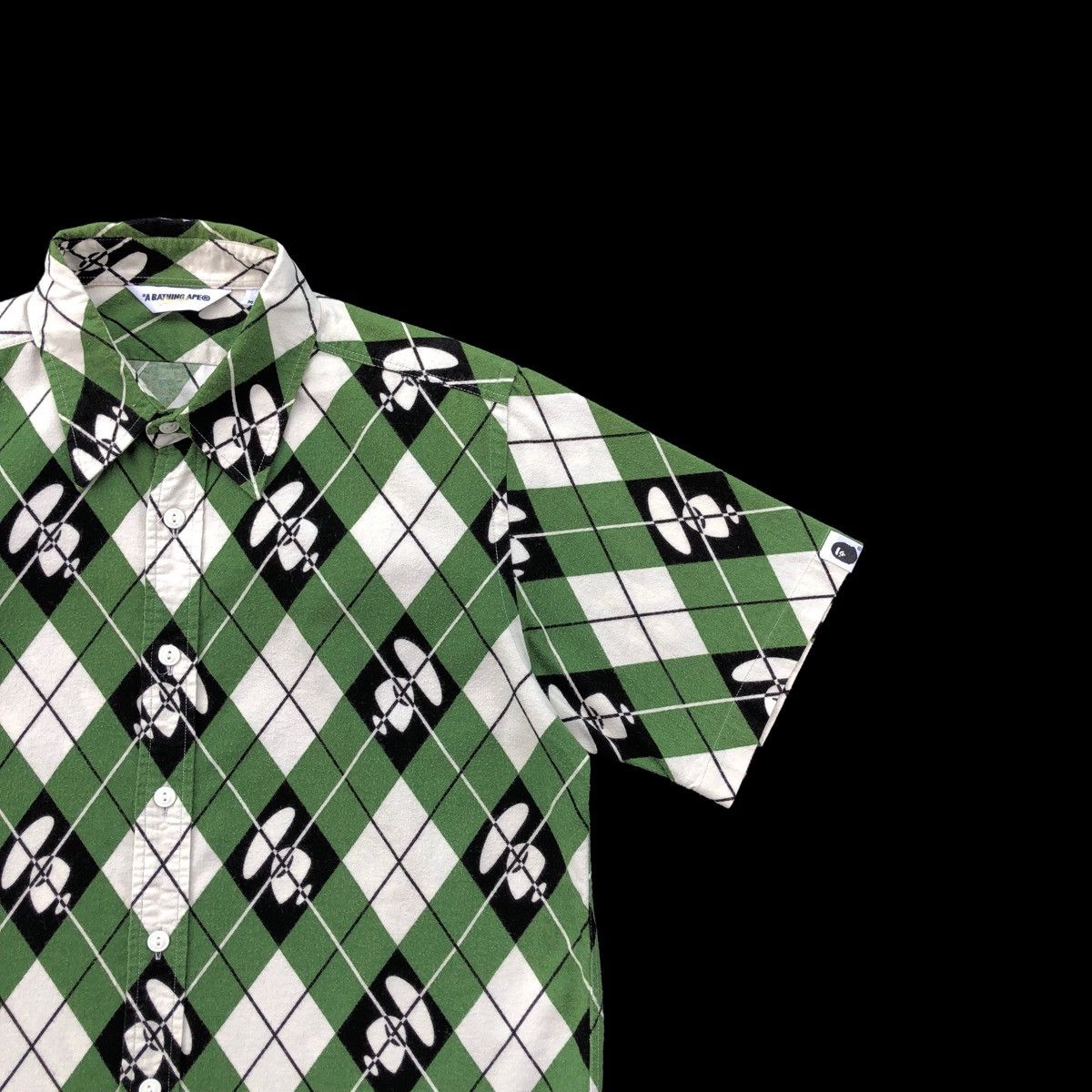 Bape Argyle S/S Button Up Shirt Size US M / EU 48-50 / 2 - 3 Thumbnail