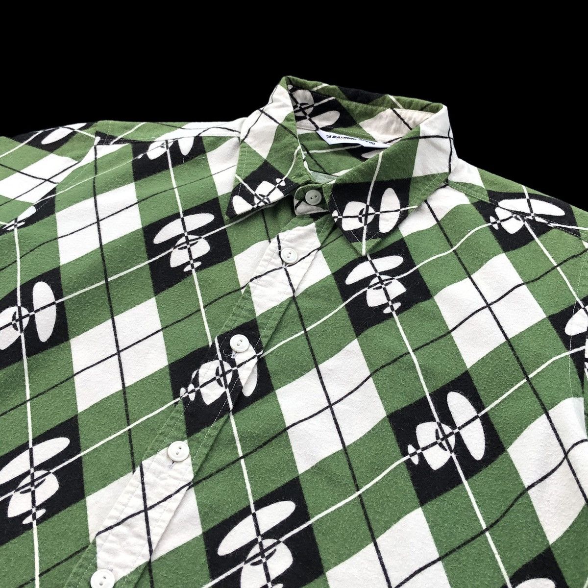 Bape Argyle S/S Button Up Shirt Size US M / EU 48-50 / 2 - 4 Thumbnail