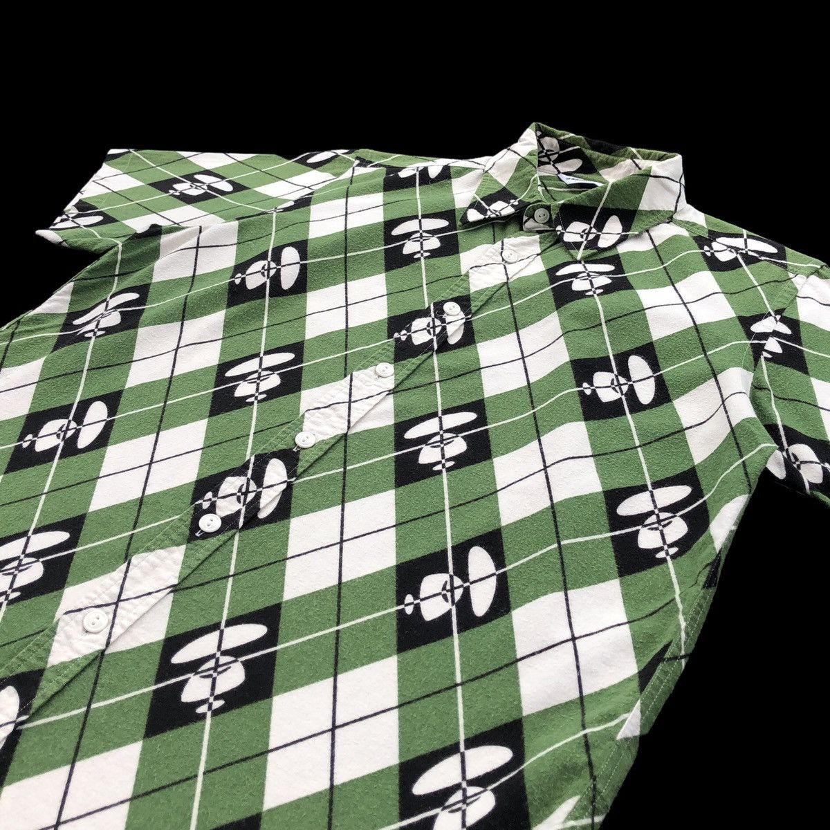 Bape Argyle S/S Button Up Shirt Size US M / EU 48-50 / 2 - 5 Thumbnail