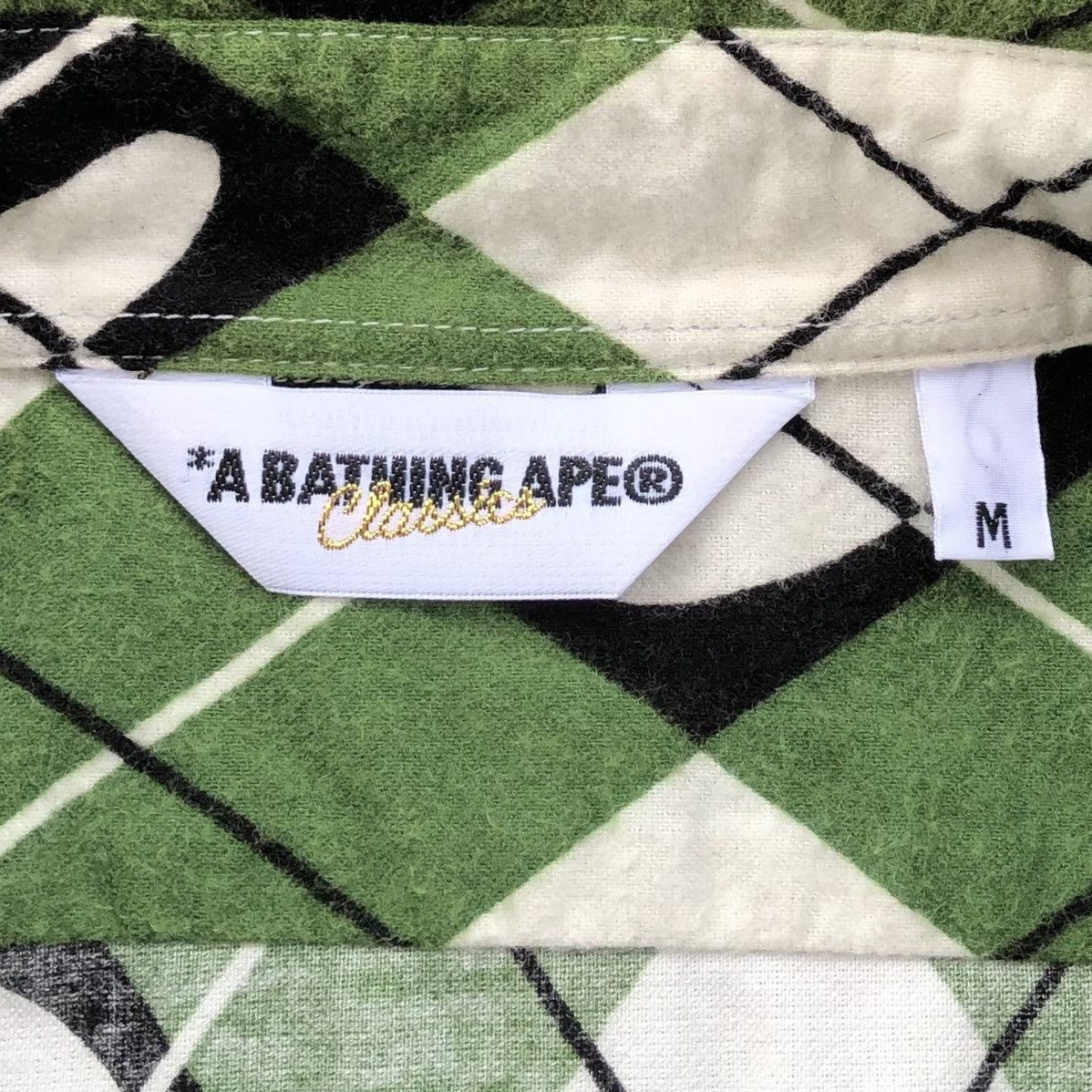Bape Argyle S/S Button Up Shirt Size US M / EU 48-50 / 2 - 11 Thumbnail