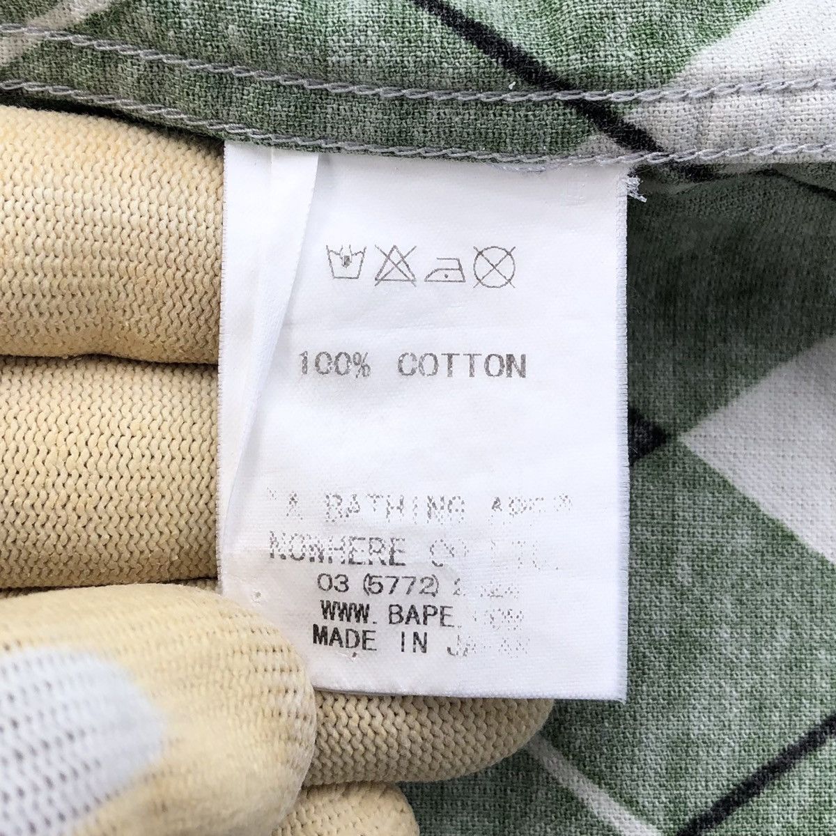 Bape Argyle S/S Button Up Shirt Size US M / EU 48-50 / 2 - 12 Thumbnail