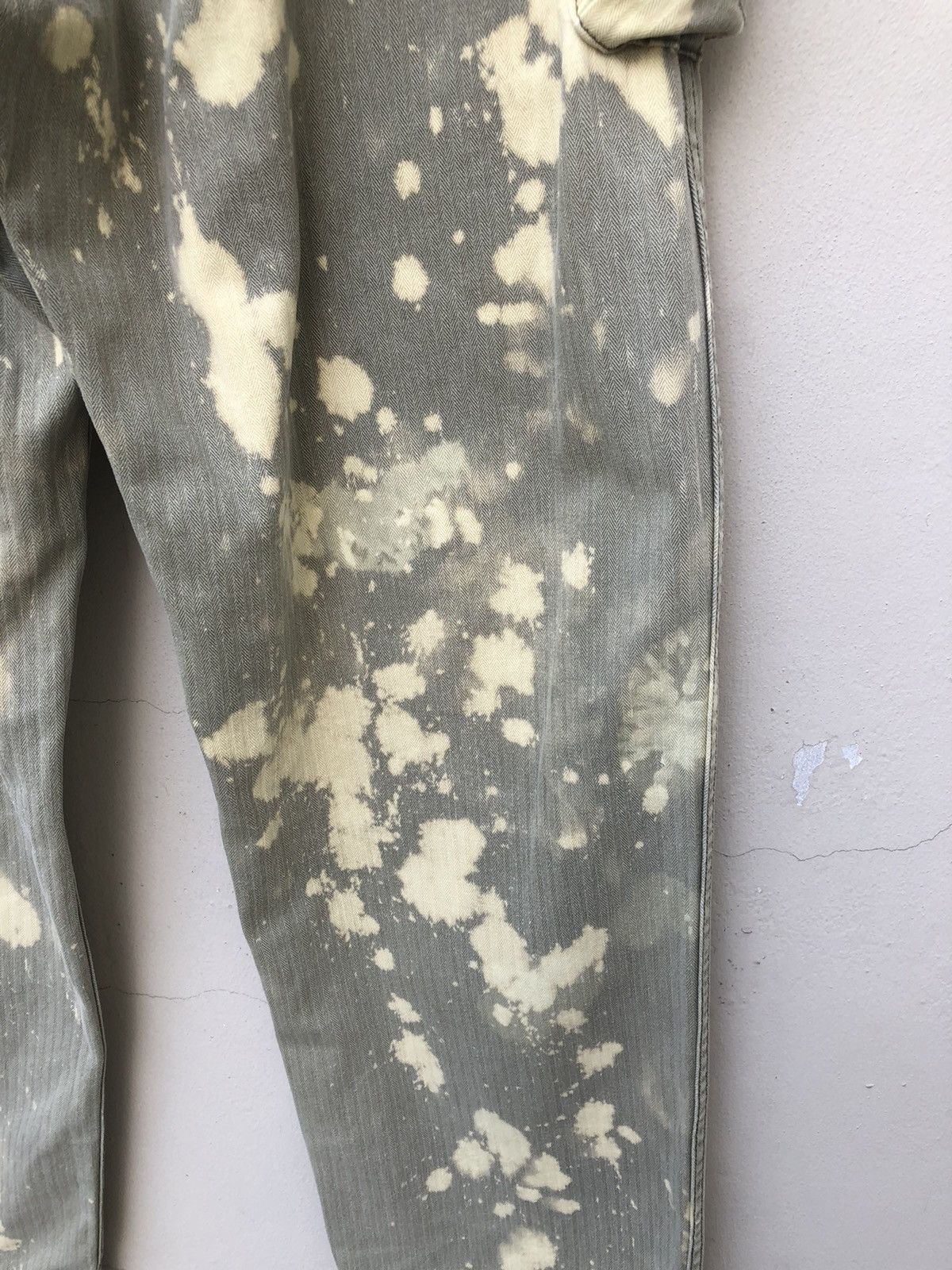 Johnbull 90s John Bull Bleached HBT Military Cargo Trouser Pant Size US 30 / EU 46 - 20 Thumbnail