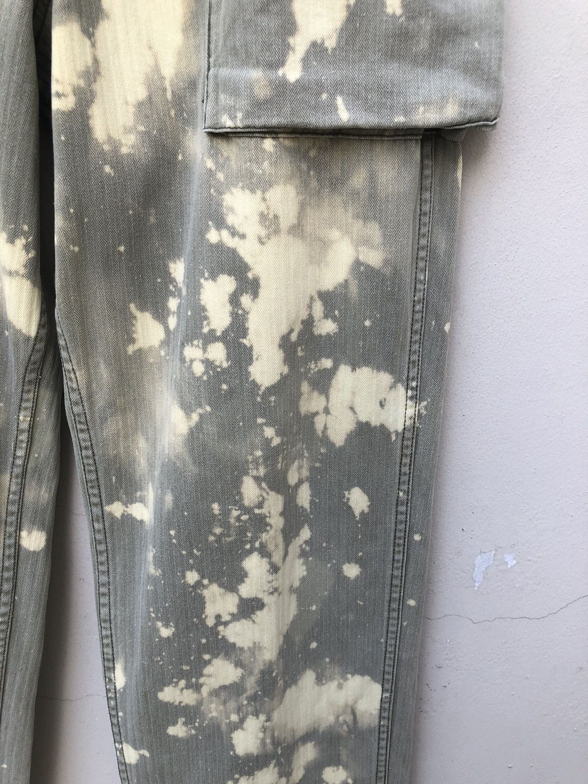 Johnbull 90s John Bull Bleached HBT Military Cargo Trouser Pant Size US 30 / EU 46 - 14 Thumbnail