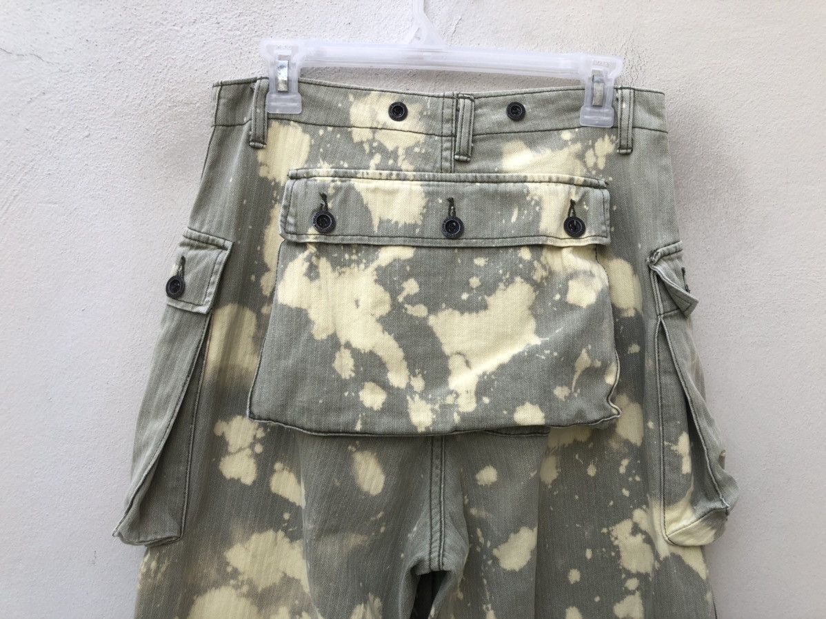 Johnbull 90s John Bull Bleached HBT Military Cargo Trouser Pant Size US 30 / EU 46 - 17 Thumbnail