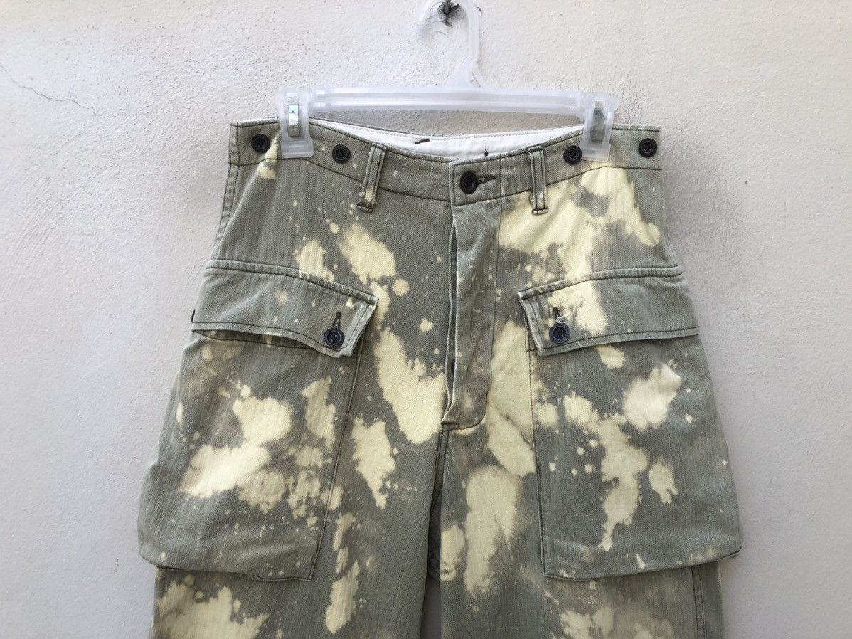 Johnbull 90s John Bull Bleached HBT Military Cargo Trouser Pant Size US 30 / EU 46 - 7 Thumbnail