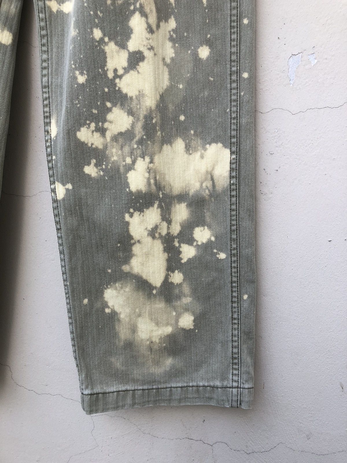 Johnbull 90s John Bull Bleached HBT Military Cargo Trouser Pant Size US 30 / EU 46 - 15 Thumbnail