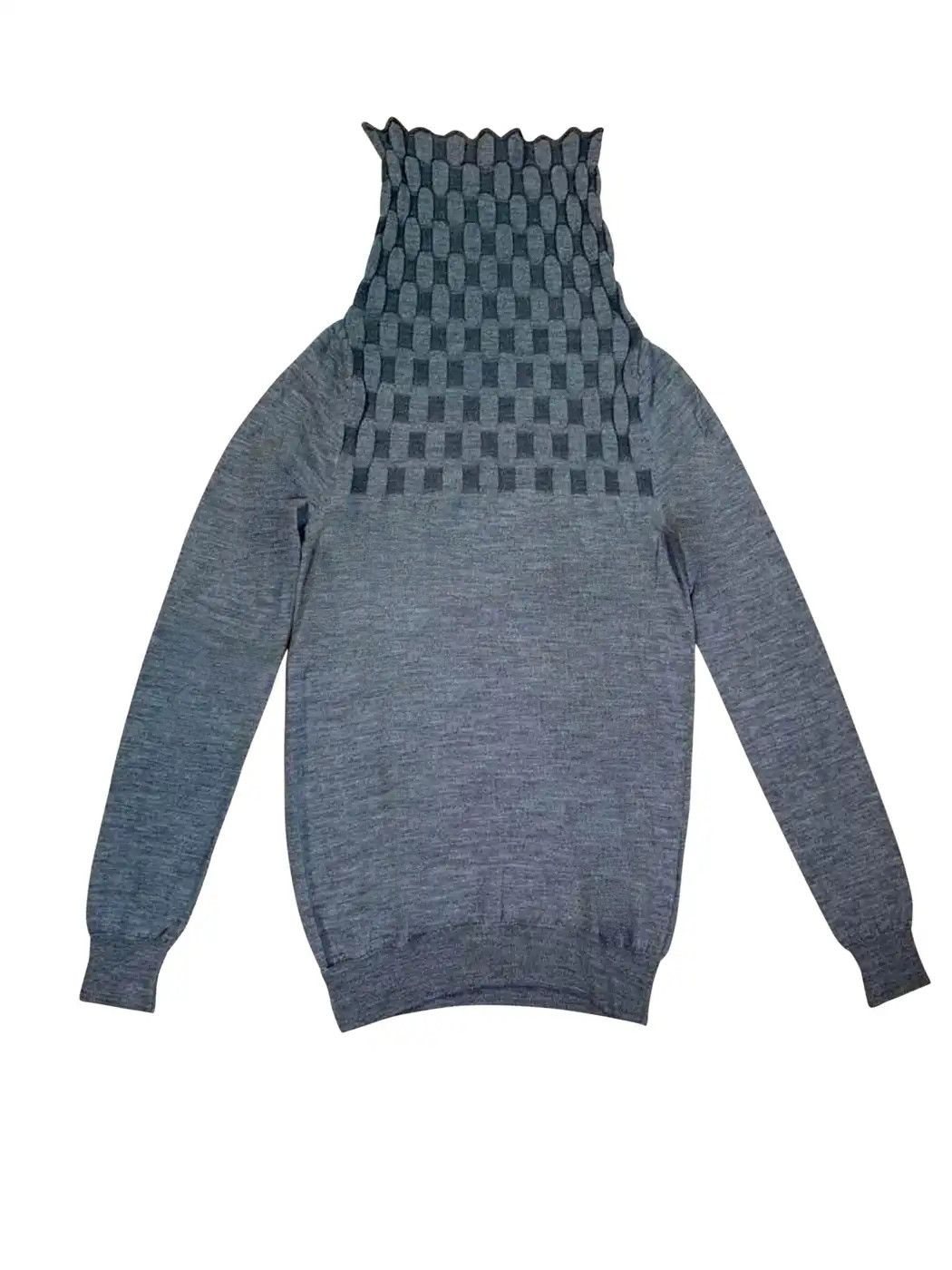 Maison Margiela ⚡️QUICK SALE⚡️2012 Maison Margiela Grey Turtleneck Knit Size S / US 4 / IT 40 - 2 Thumbnail