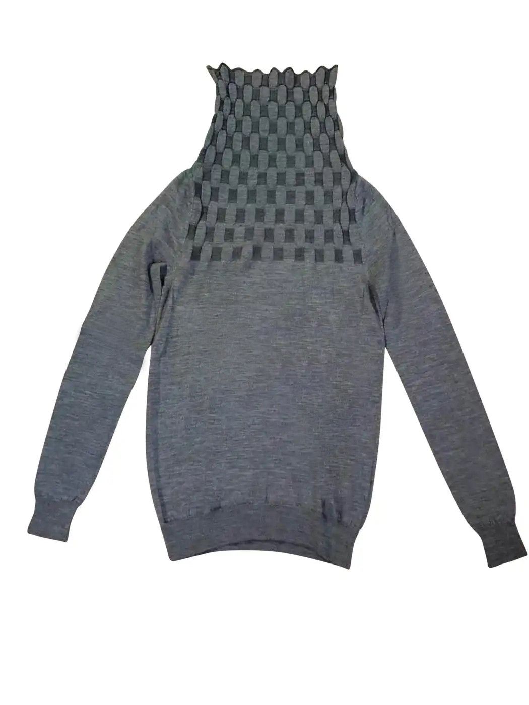 Maison Margiela ⚡️QUICK SALE⚡️2012 Maison Margiela Grey Turtleneck Knit Size S / US 4 / IT 40 - 1 Thumbnail