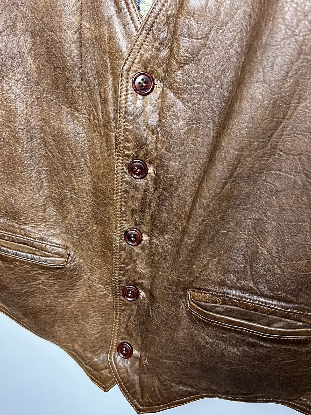 Hugo Boss hugo boss archive leather vest Size US L / EU 52-54 / 3 - 5 Thumbnail