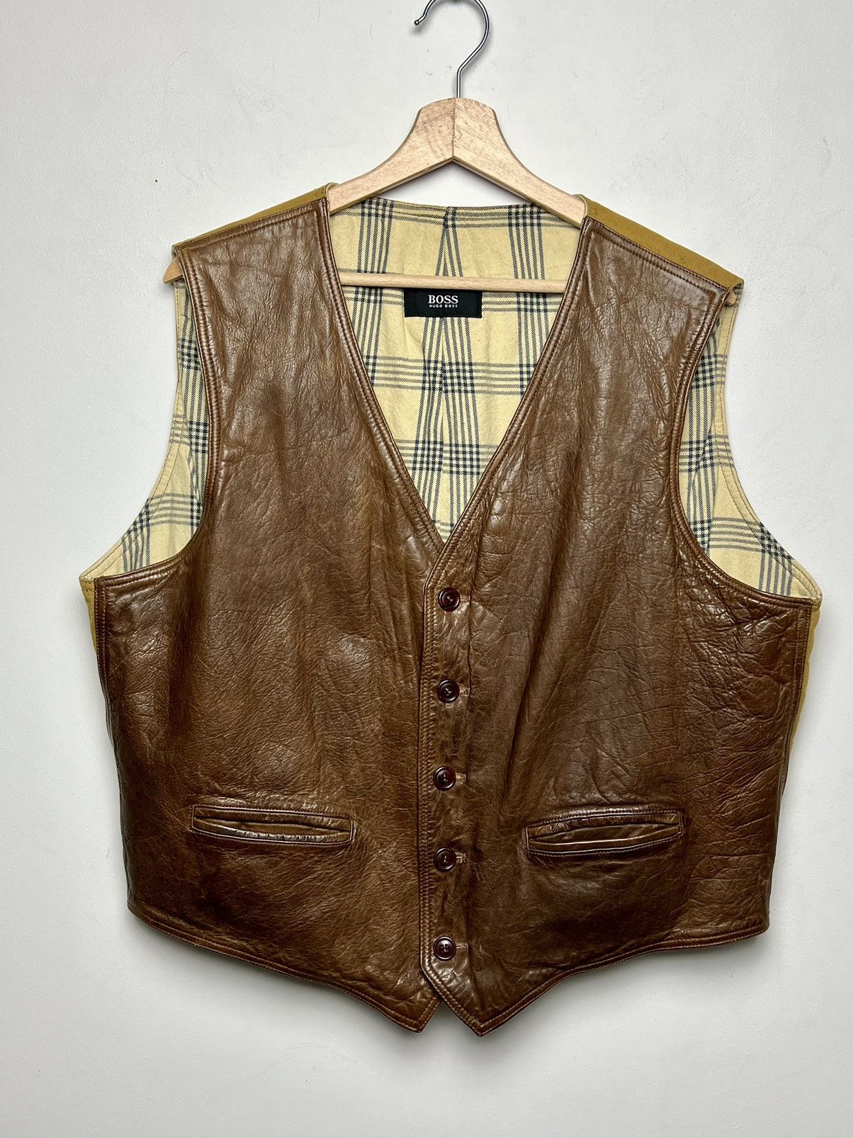 Hugo Boss hugo boss archive leather vest Size US L / EU 52-54 / 3 - 1 Thumbnail