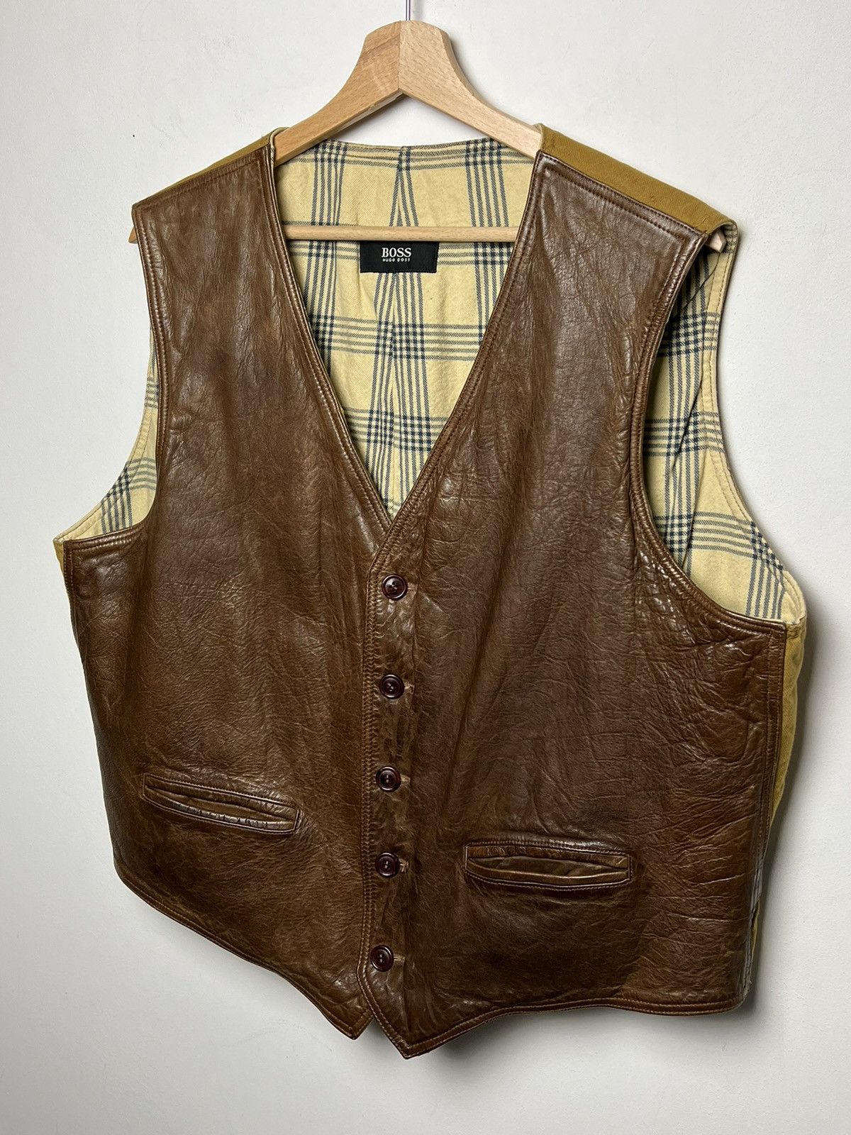 Hugo Boss hugo boss archive leather vest Size US L / EU 52-54 / 3 - 2 Thumbnail