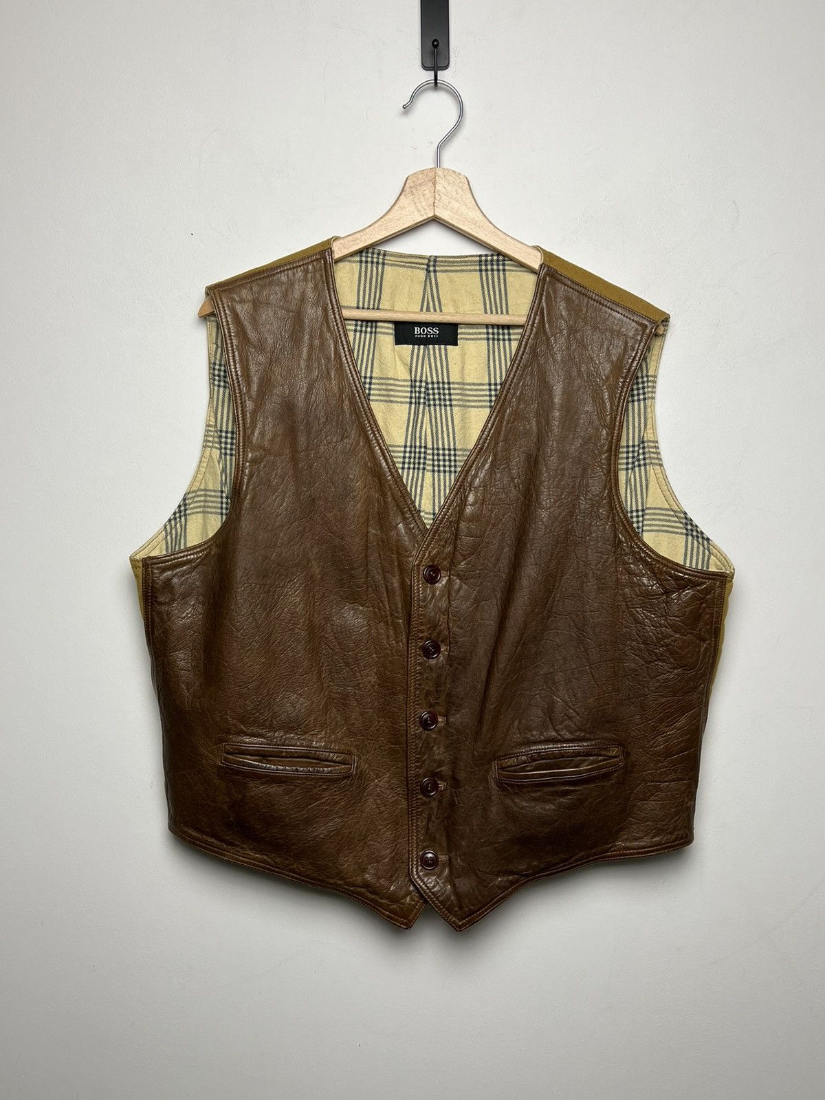 Hugo Boss hugo boss archive leather vest Size US L / EU 52-54 / 3 - 3 Thumbnail
