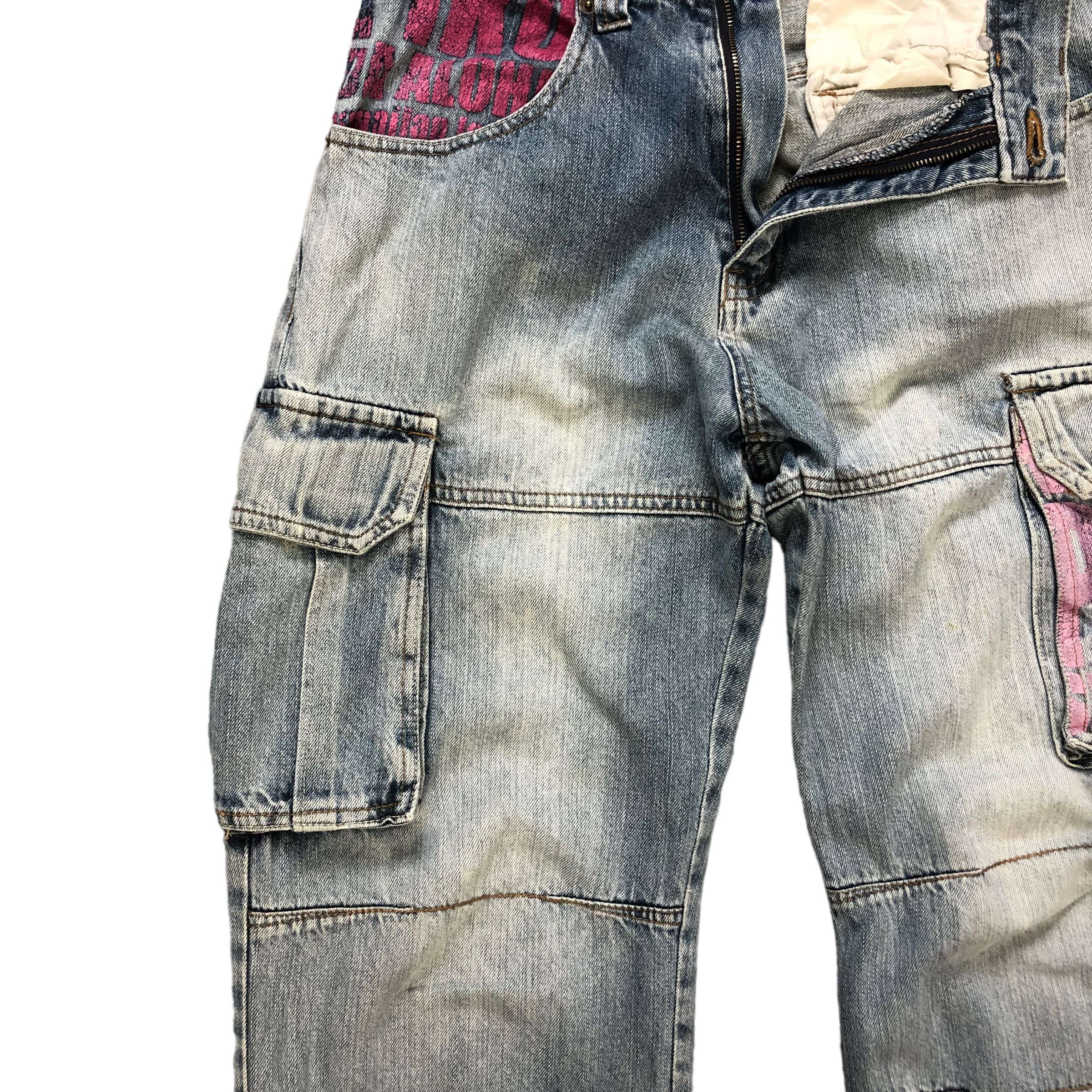 Vintage PIKO HAWAIIAN LONGBOARD 6 POCKET CARGO DENIM PANT #6132-220 Size US 28 / EU 44 - 7 Thumbnail