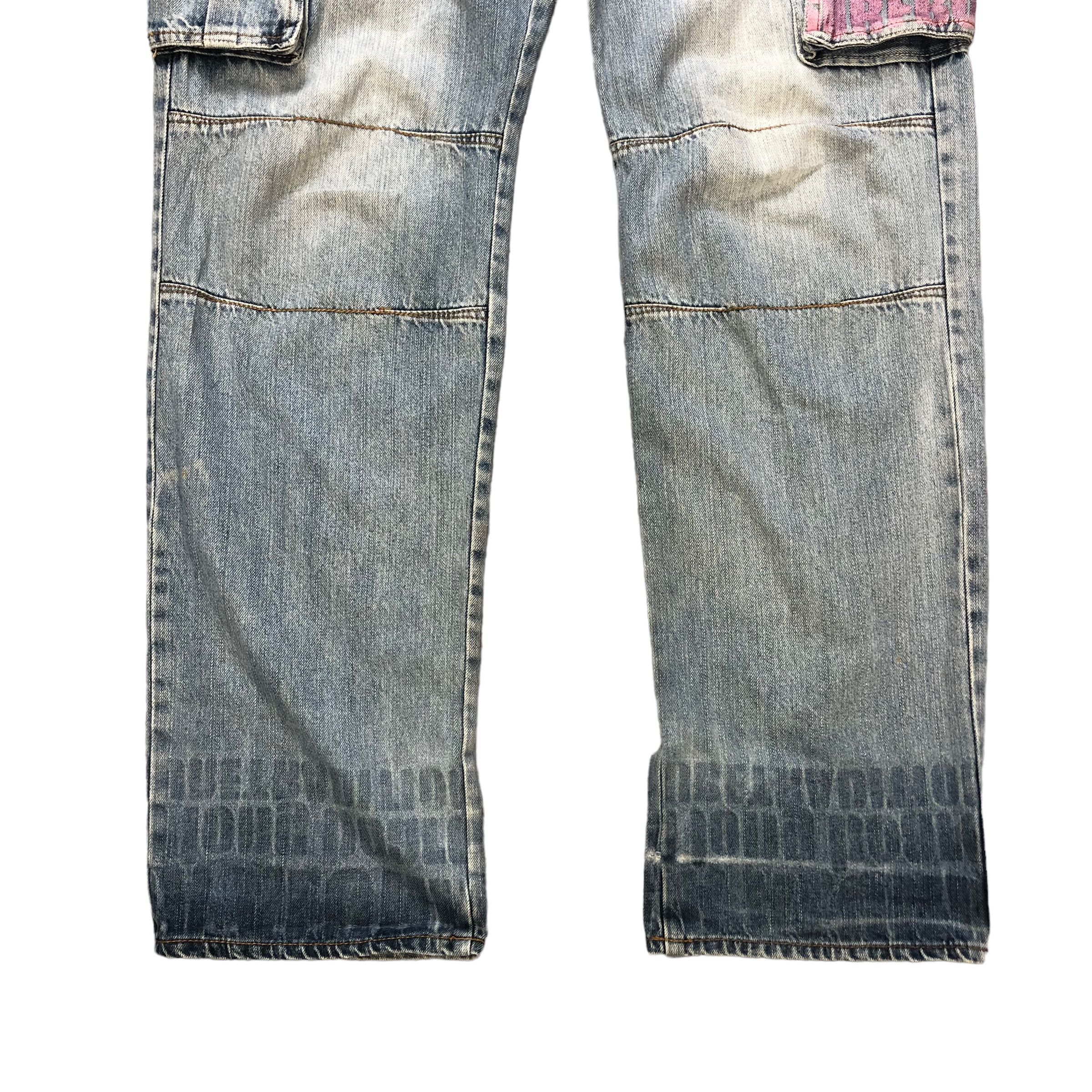 Vintage PIKO HAWAIIAN LONGBOARD 6 POCKET CARGO DENIM PANT #6132-220 Size US 28 / EU 44 - 9 Thumbnail