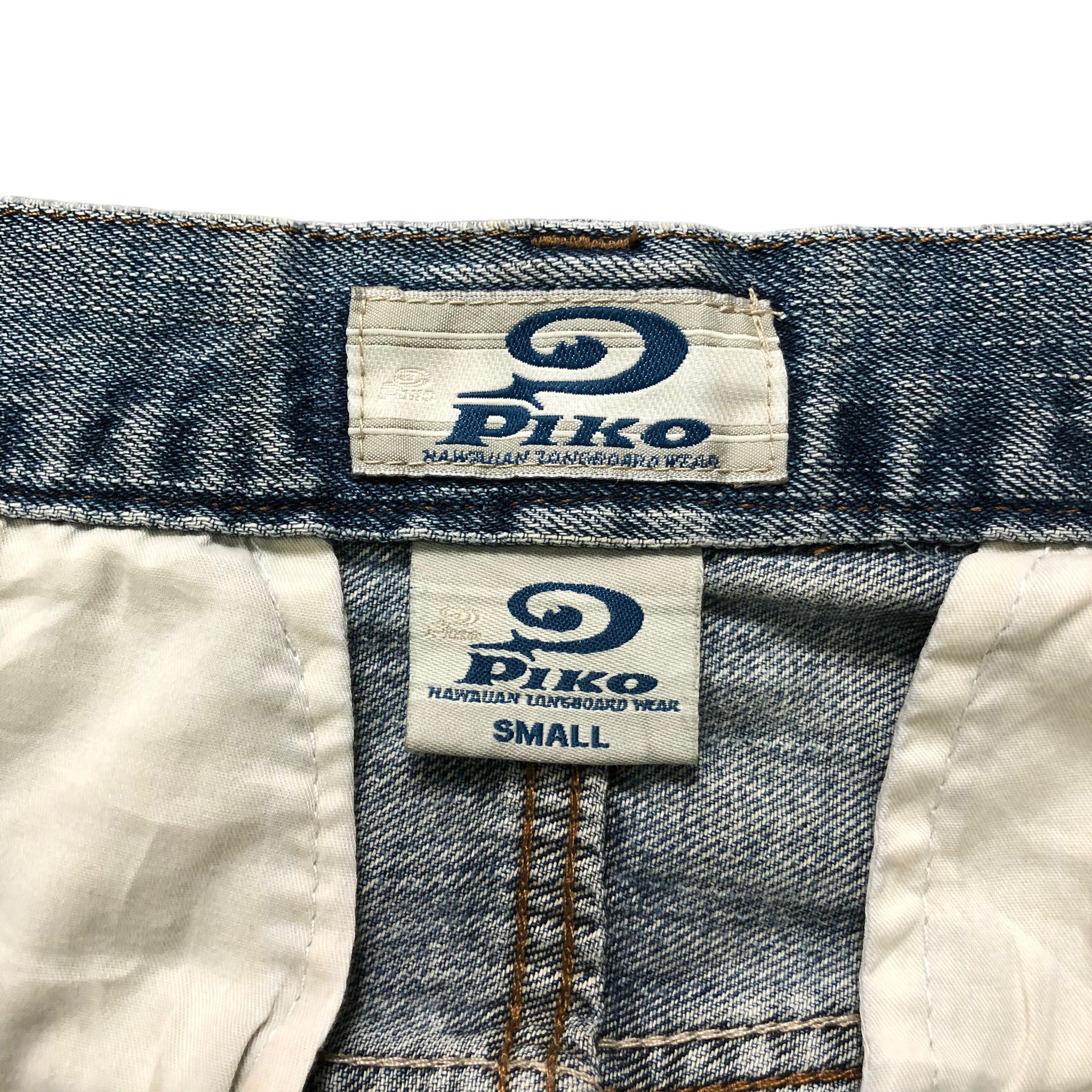 Vintage PIKO HAWAIIAN LONGBOARD 6 POCKET CARGO DENIM PANT #6132-220 Size US 28 / EU 44 - 10 Thumbnail