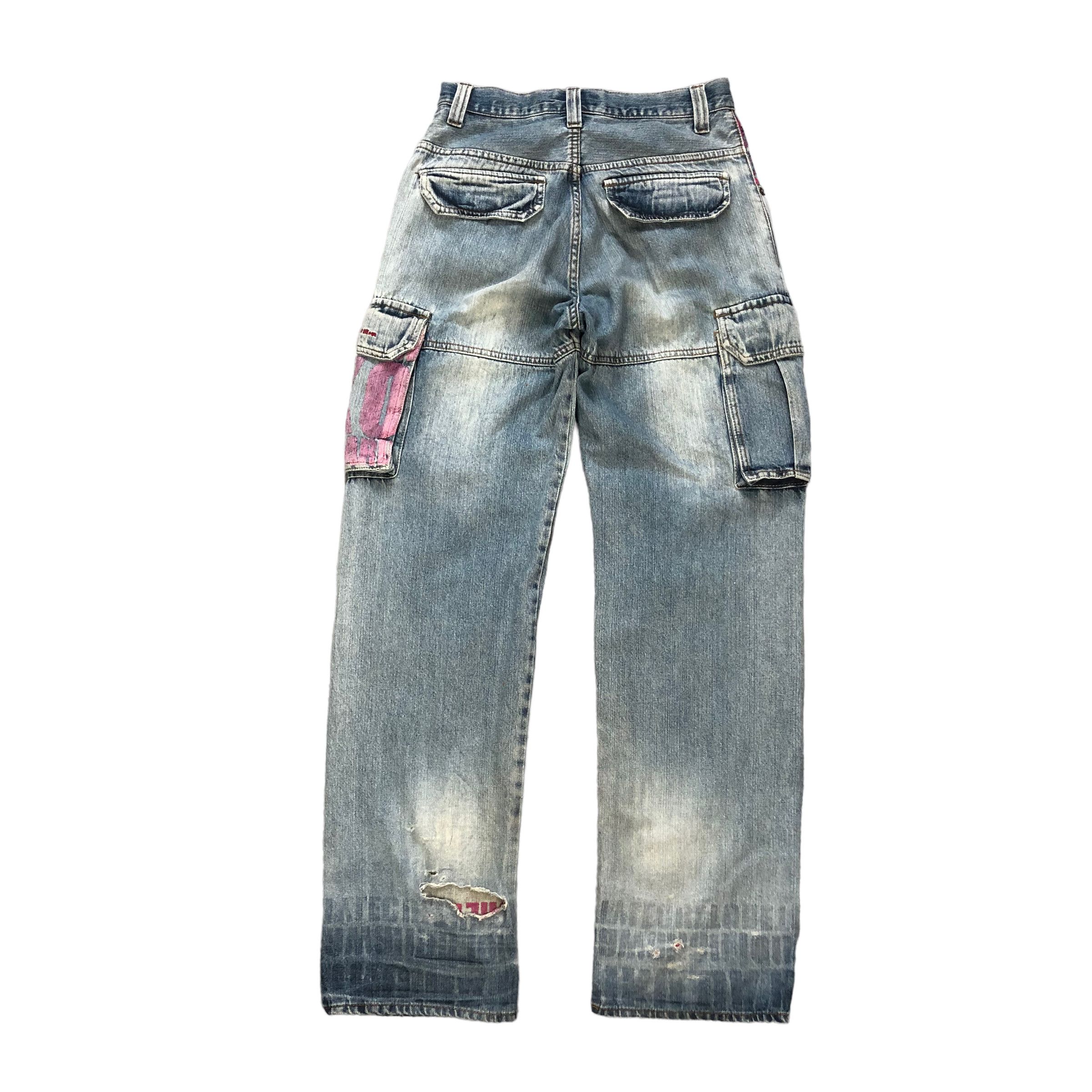 Vintage PIKO HAWAIIAN LONGBOARD 6 POCKET CARGO DENIM PANT #6132-220 Size US 28 / EU 44 - 13 Thumbnail