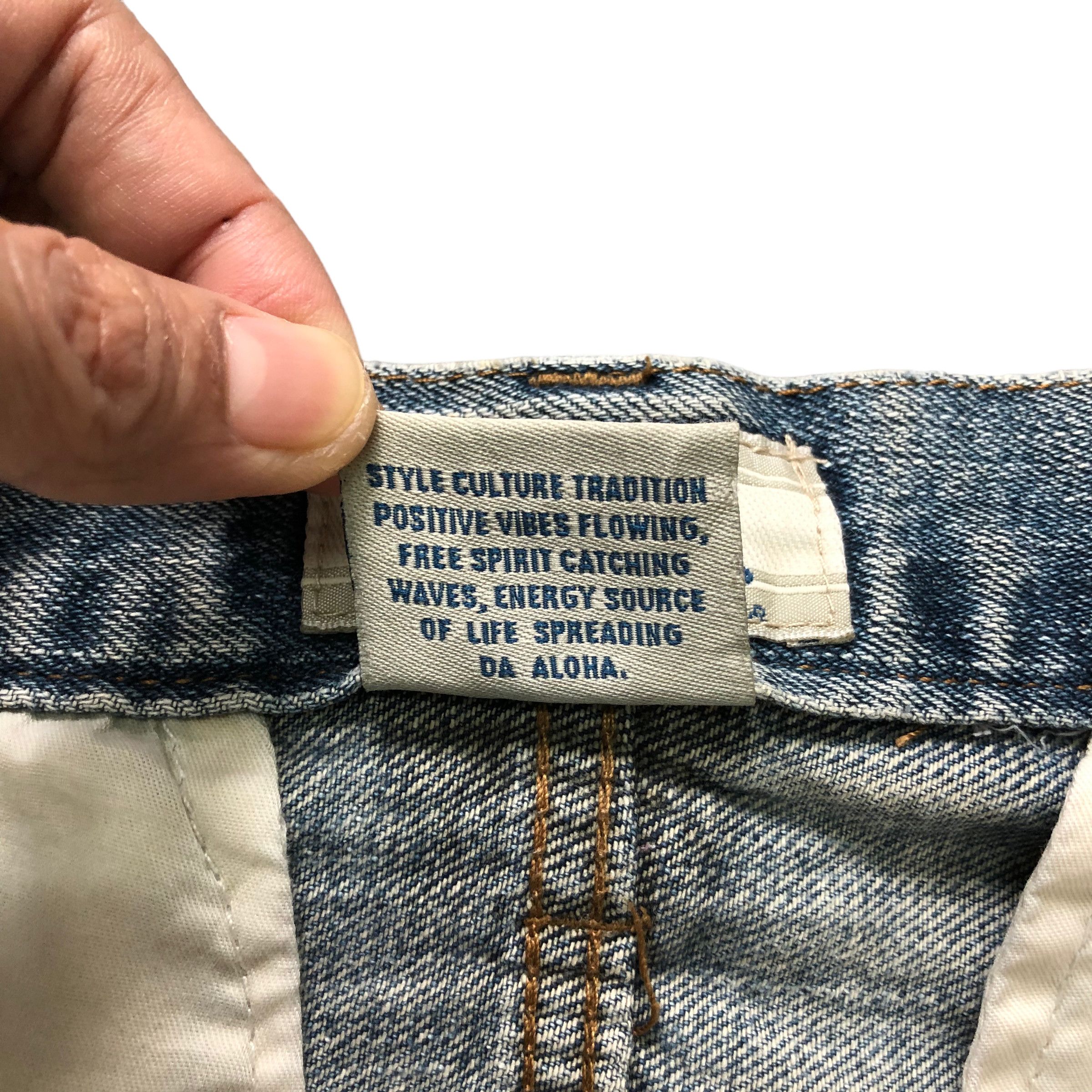 Vintage PIKO HAWAIIAN LONGBOARD 6 POCKET CARGO DENIM PANT #6132-220 Size US 28 / EU 44 - 11 Thumbnail