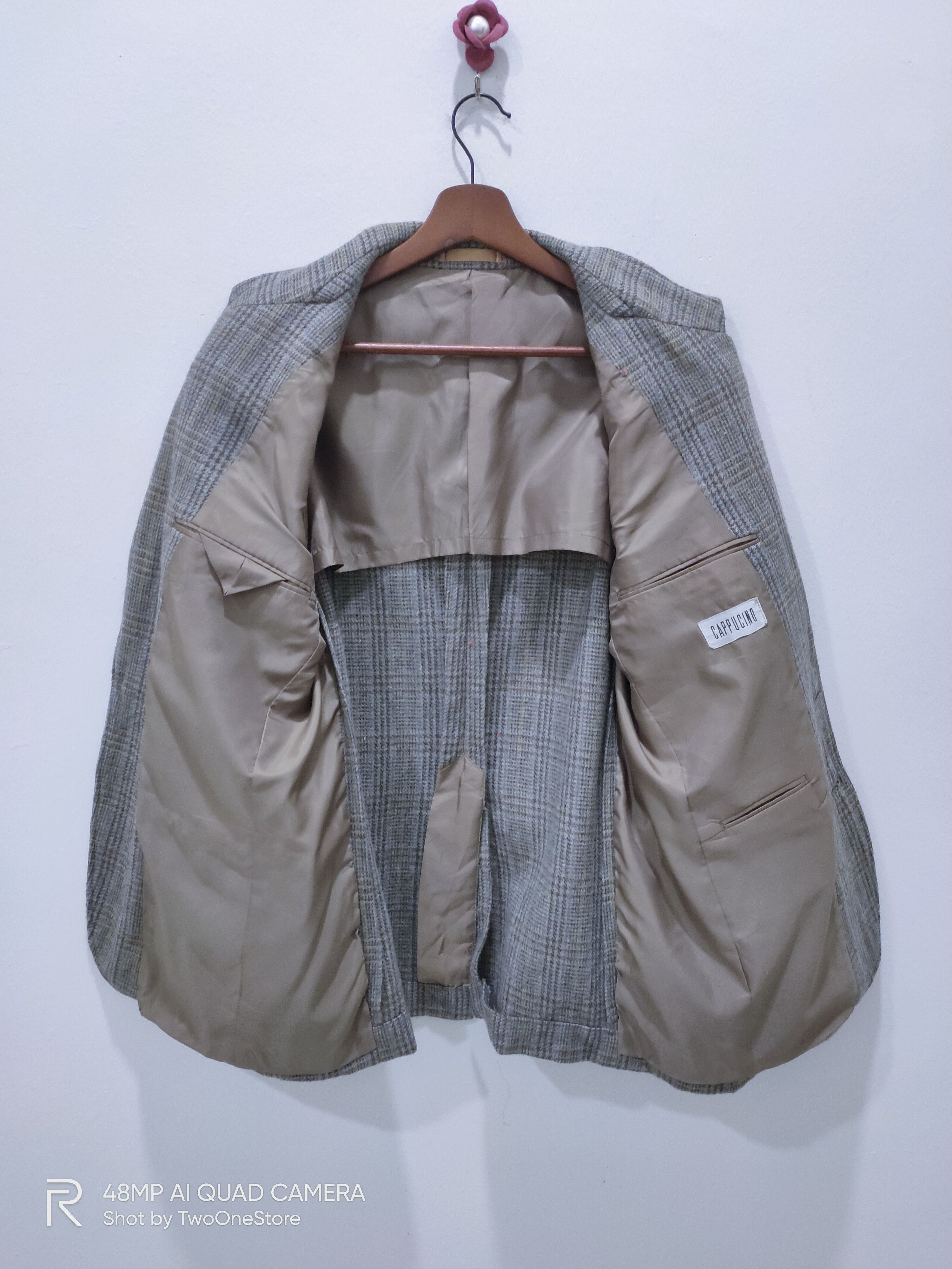 Other CAPPUCINO Glenn Plaid Check Button Down Suits Blazer Jacket Size 40L - 3 Thumbnail