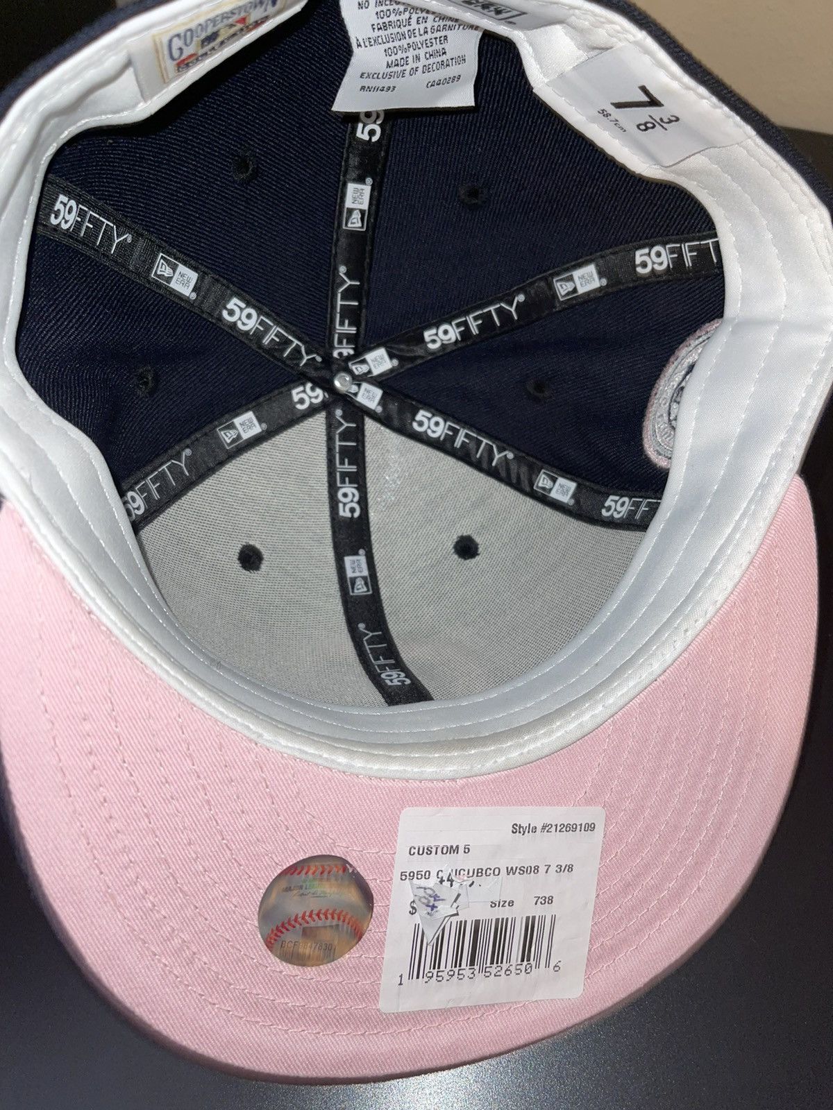 New Era Chicago Cubs Throwback Logo Fitted Hat Size ONE SIZE - 6 Thumbnail
