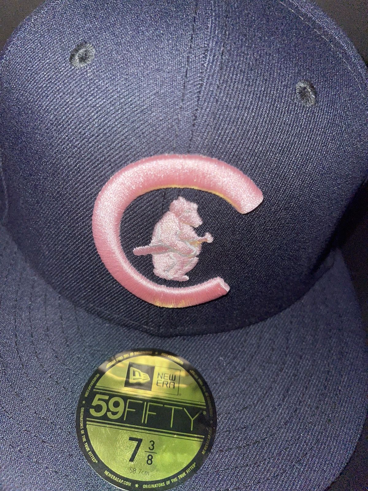 New Era Chicago Cubs Throwback Logo Fitted Hat Size ONE SIZE - 5 Thumbnail