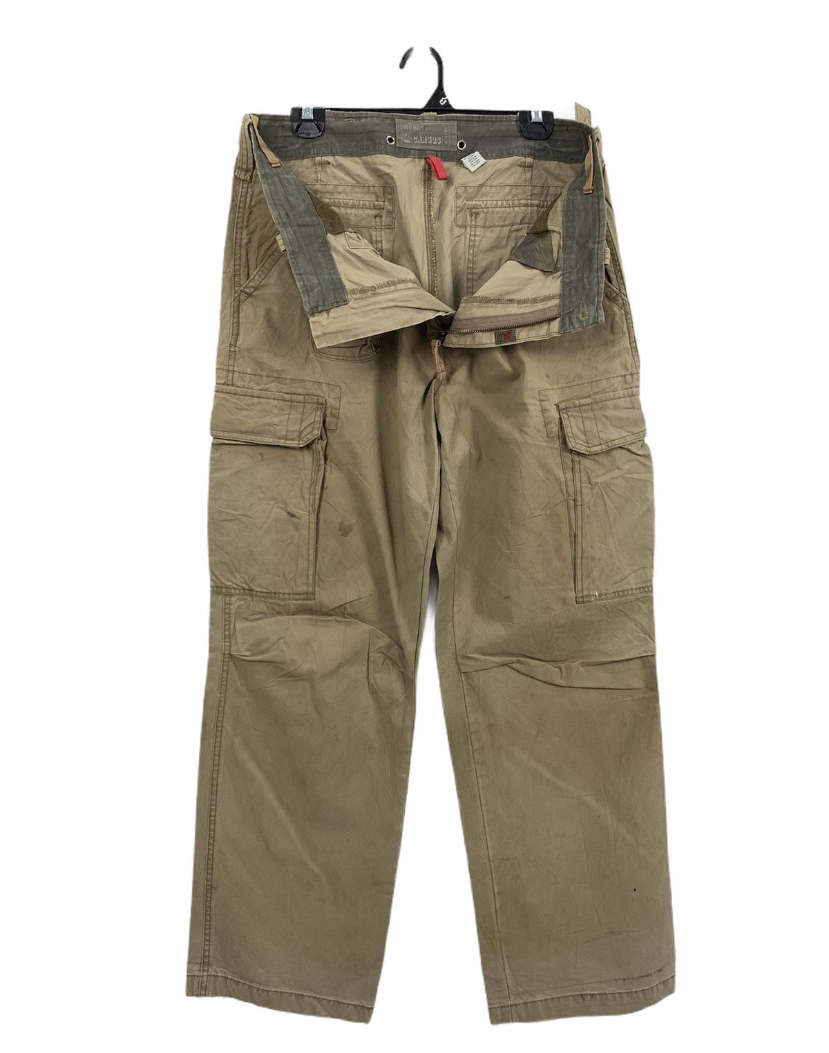 Japanese Brand × Old Navy OLD NAVY Vintag 90s Khaki Baggy 7Pocket Military Cargo Pant Size US 34 / EU 50 - 3 Thumbnail