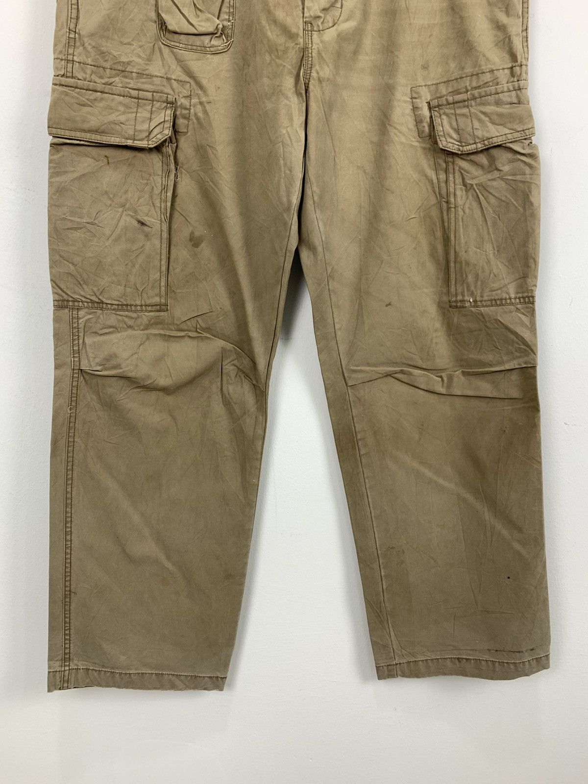 Japanese Brand × Old Navy OLD NAVY Vintag 90s Khaki Baggy 7Pocket Military Cargo Pant Size US 34 / EU 50 - 5 Thumbnail