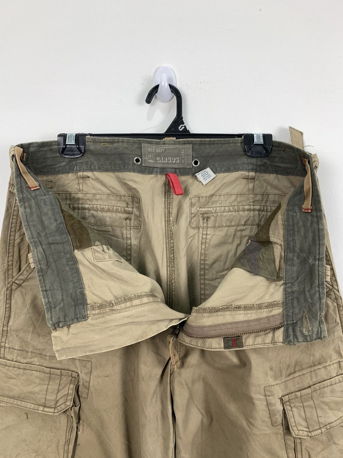 Japanese Brand × Old Navy OLD NAVY Vintag 90s Khaki Baggy 7Pocket Military Cargo Pant Size US 34 / EU 50 - 19 Thumbnail