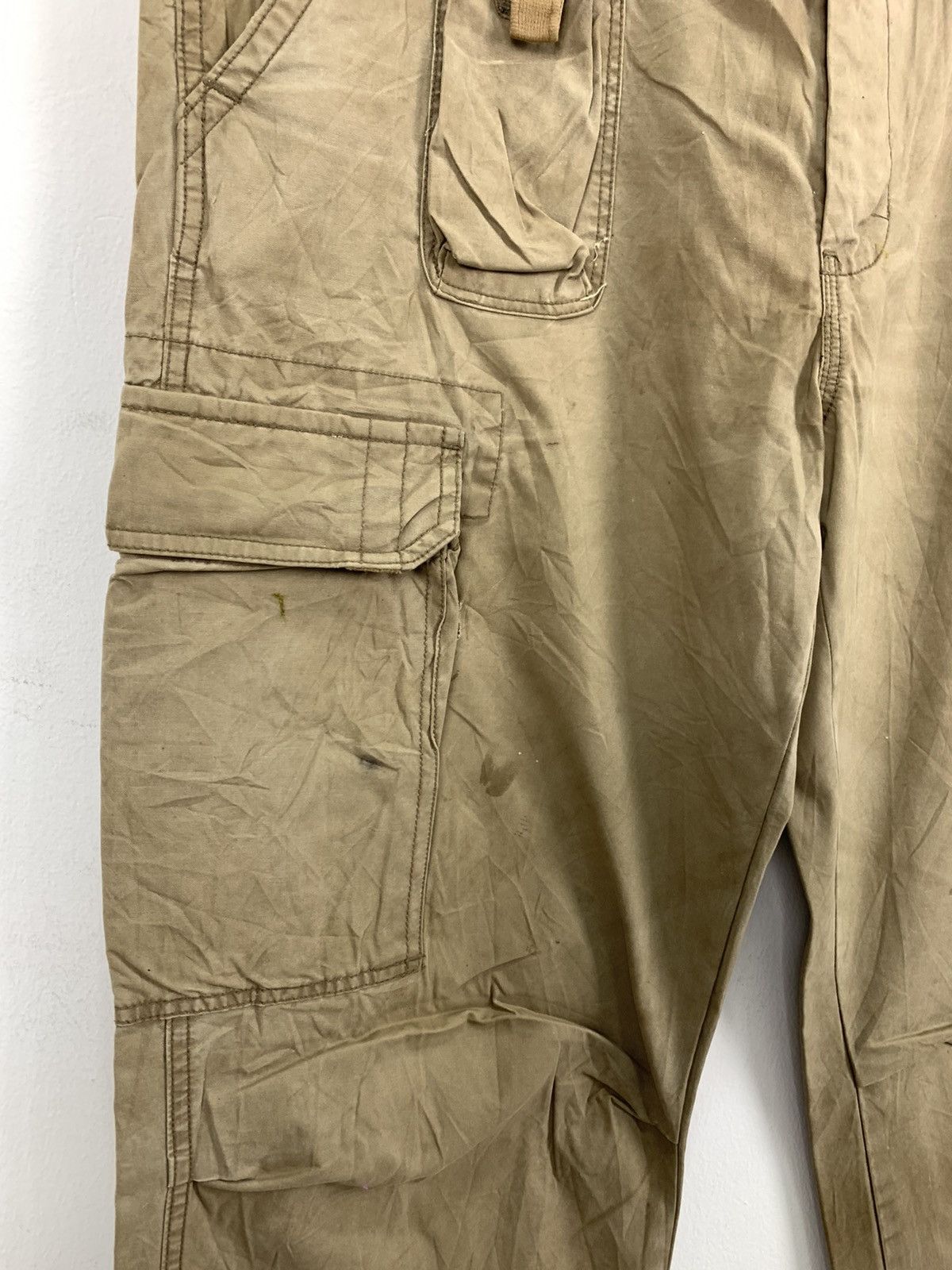 Japanese Brand × Old Navy OLD NAVY Vintag 90s Khaki Baggy 7Pocket Military Cargo Pant Size US 34 / EU 50 - 9 Thumbnail